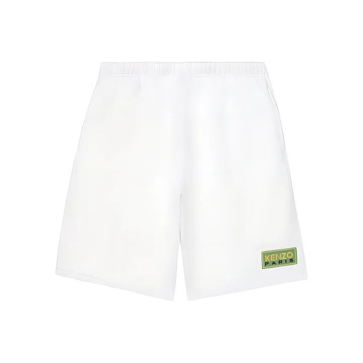 Kenzo KENZO Logo Print Casual White Shorts 0079 Size US 30 / EU 46 - 1 Thumbnail