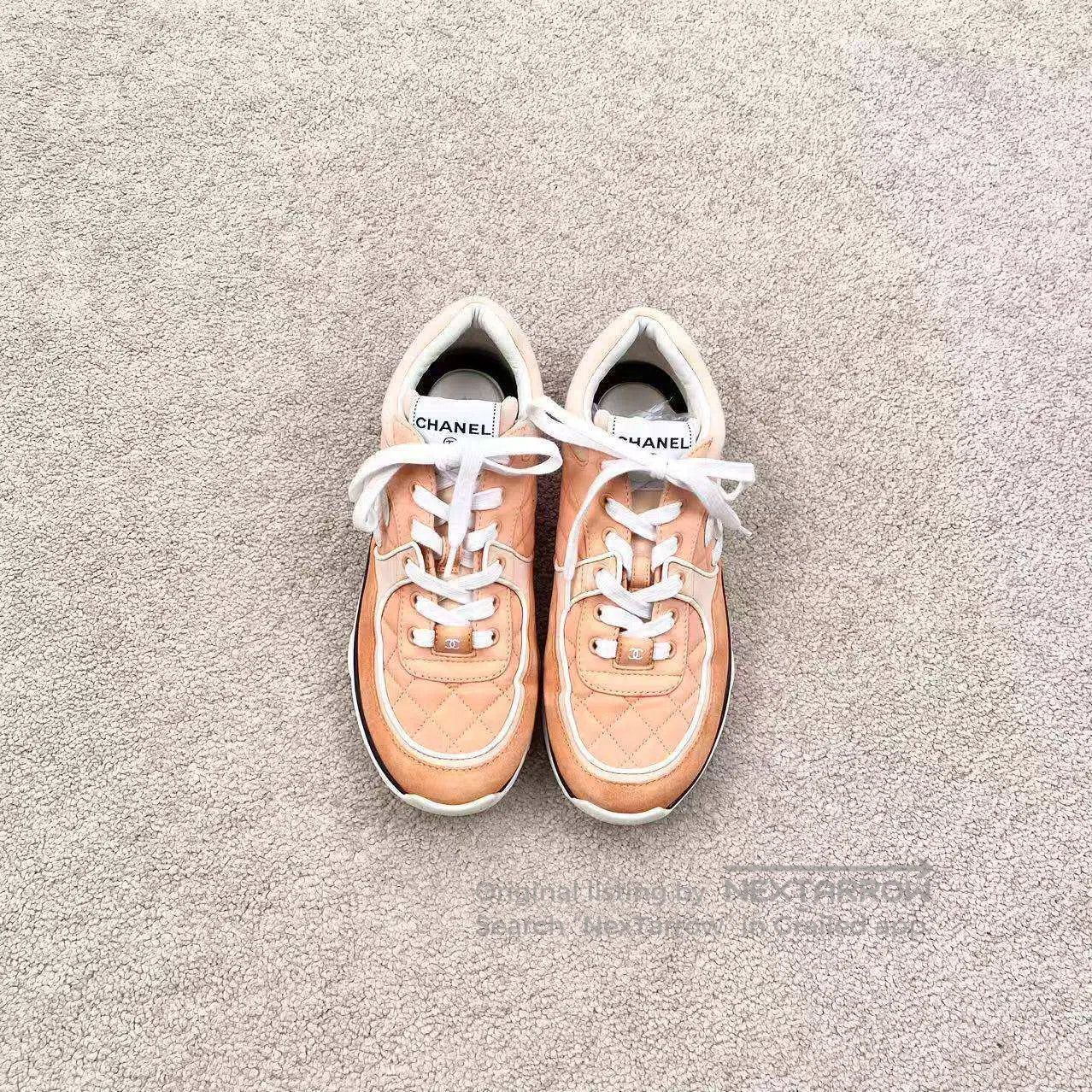Chanel Chanel 23SS diamond comfort lace-up casual shoes| Size US 8.5 / IT 38.5 - 2 Thumbnail