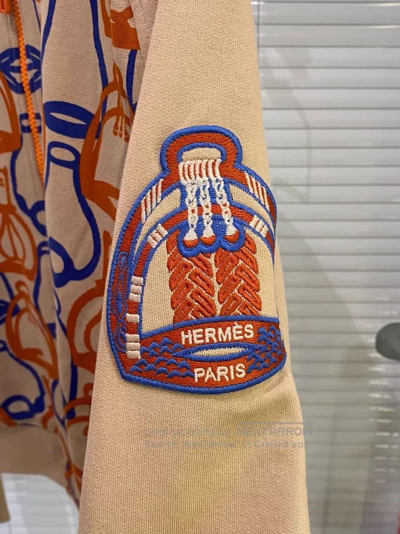 Hermes Hermes Stirrup fantasy print baseball jacket Size S / US 4 / IT 40 - 5 Thumbnail
