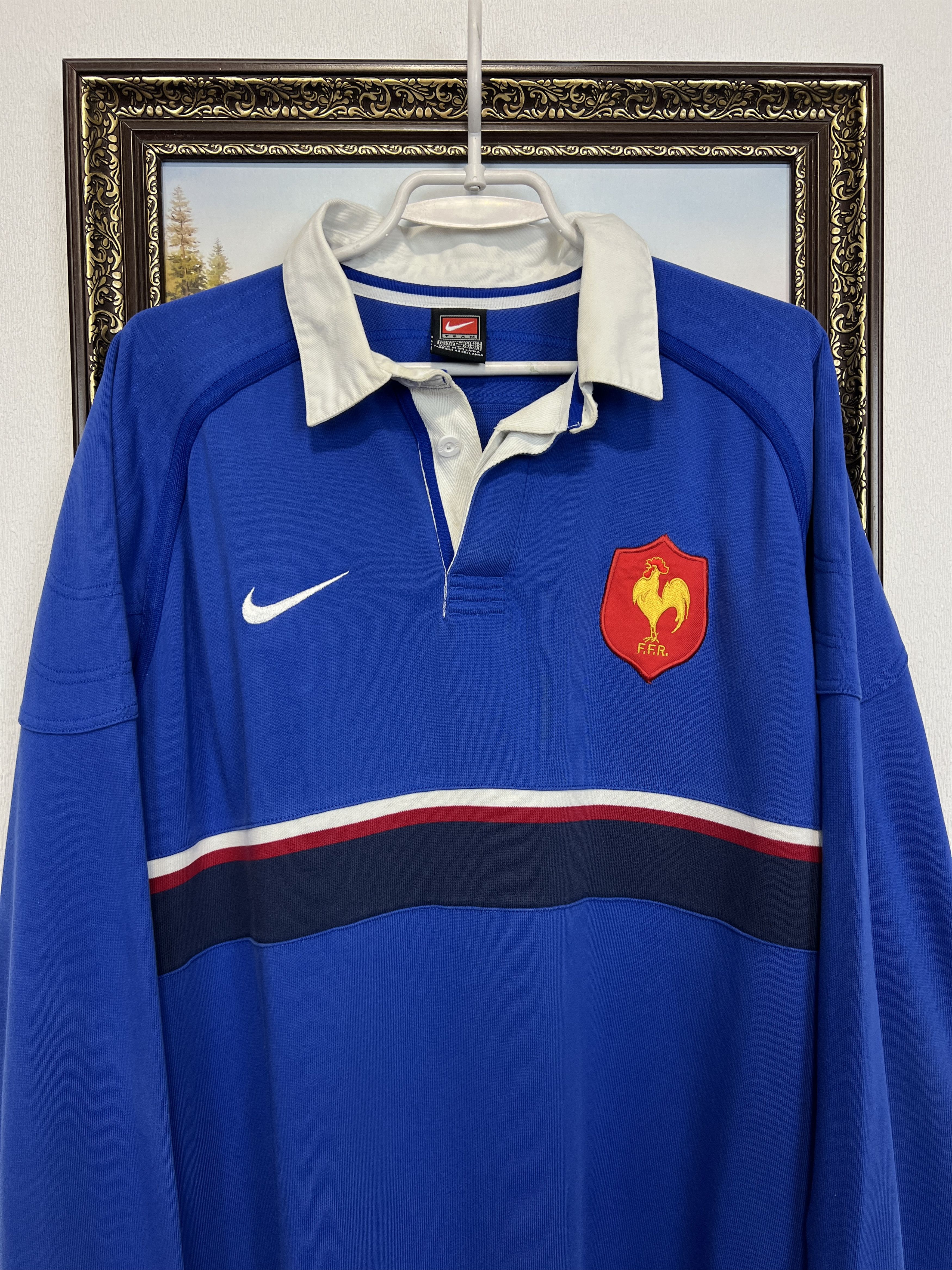 Nike Vintage 90's France Rugby Union Long Sleeve Jersey Trikot Size US XL / EU 56 / 4 - 2 Thumbnail