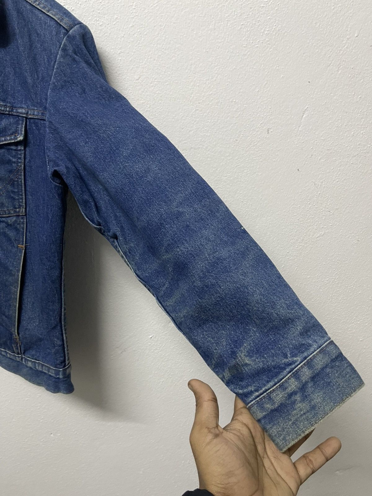 Wrangler 80s WRANGLER SHERPA FLEECE WESTERN DENIM JACKET RARE Size US M / EU 48-50 / 2 - 10 Thumbnail