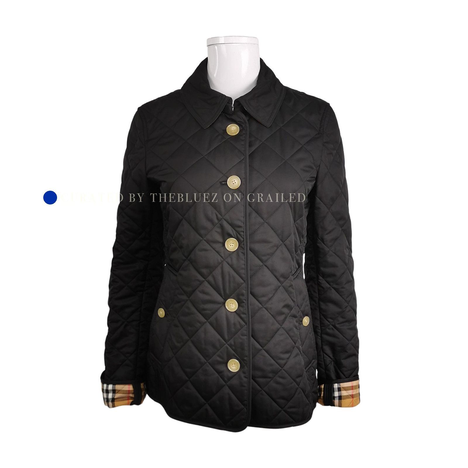 Burberry Black Quilted Jacket in Size S Size US S / EU 44-46 / 1 - 1 Thumbnail