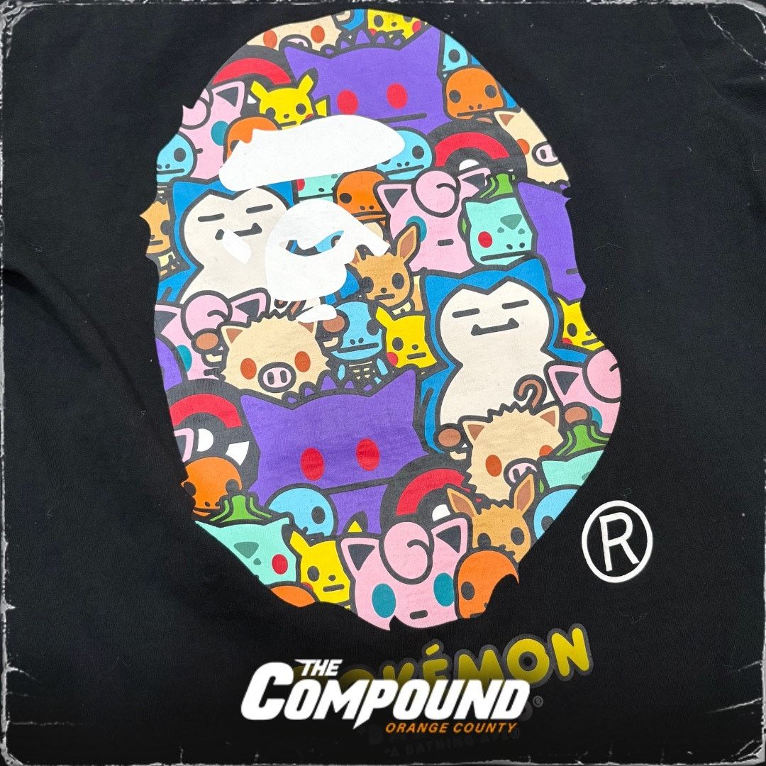 Bape BAPE - SS21 Baby Milo x Pokemon Ape Head #11 Tee - Used Size US M / EU 48-50 / 2 - 2 Thumbnail