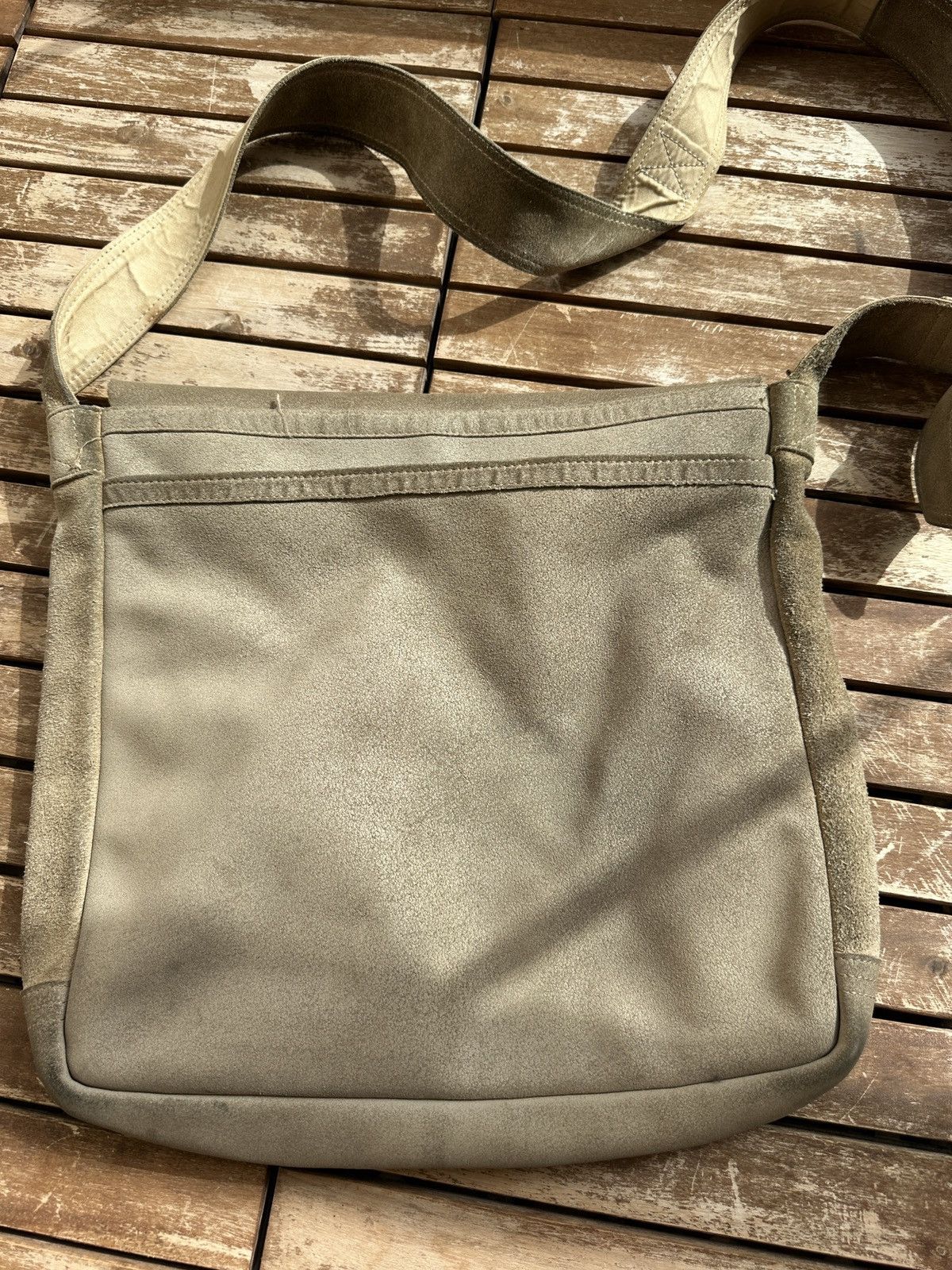 Porter Porter Tokyo Suede Messenger Bag Beige Size ONE SIZE - 3 Thumbnail