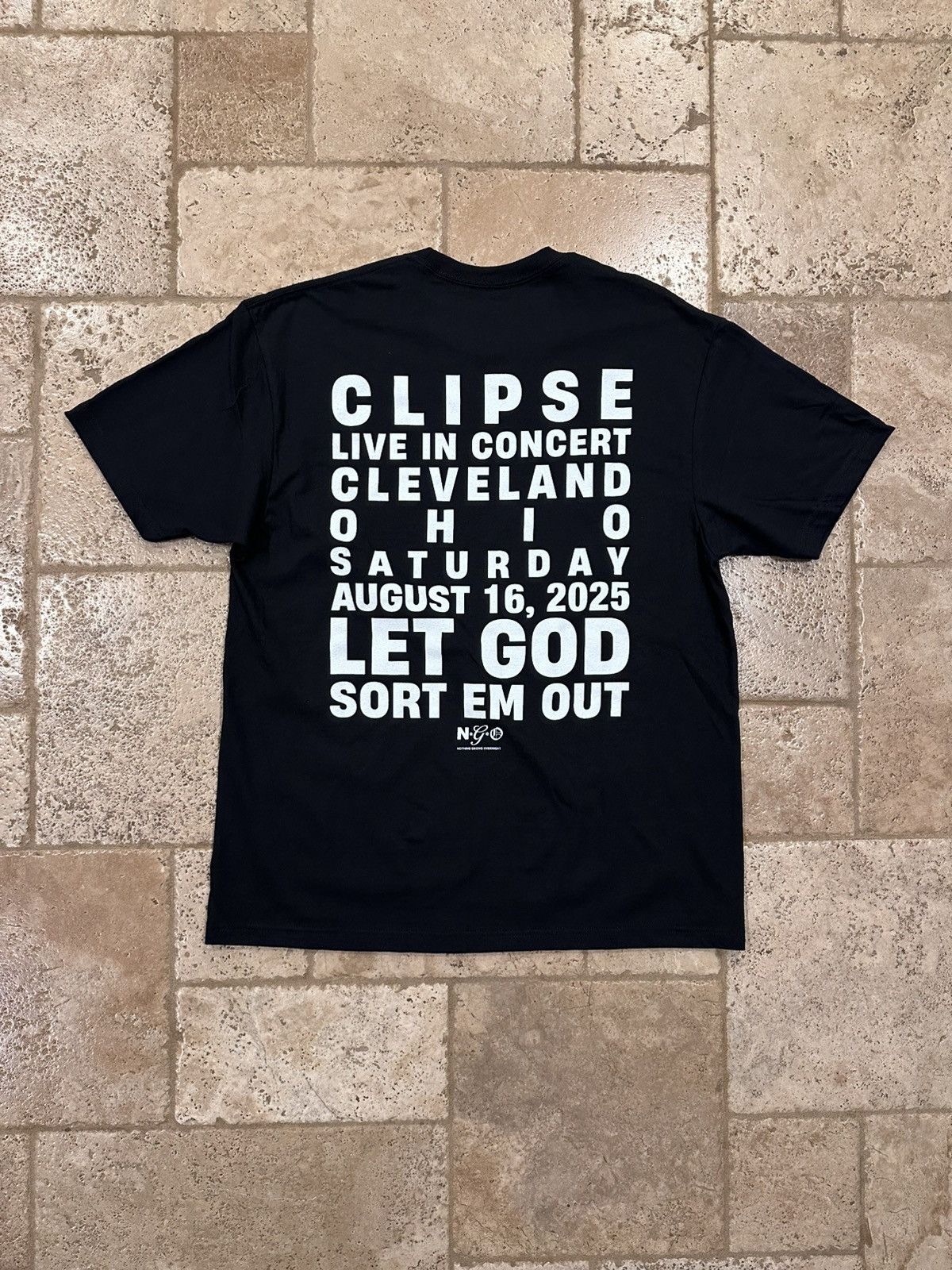 Rap Tees Clipse x NGO x Xhibition Ohio Shield Logo Black T-Shirt Size US XL / EU 56 / 4 - 8 Thumbnail
