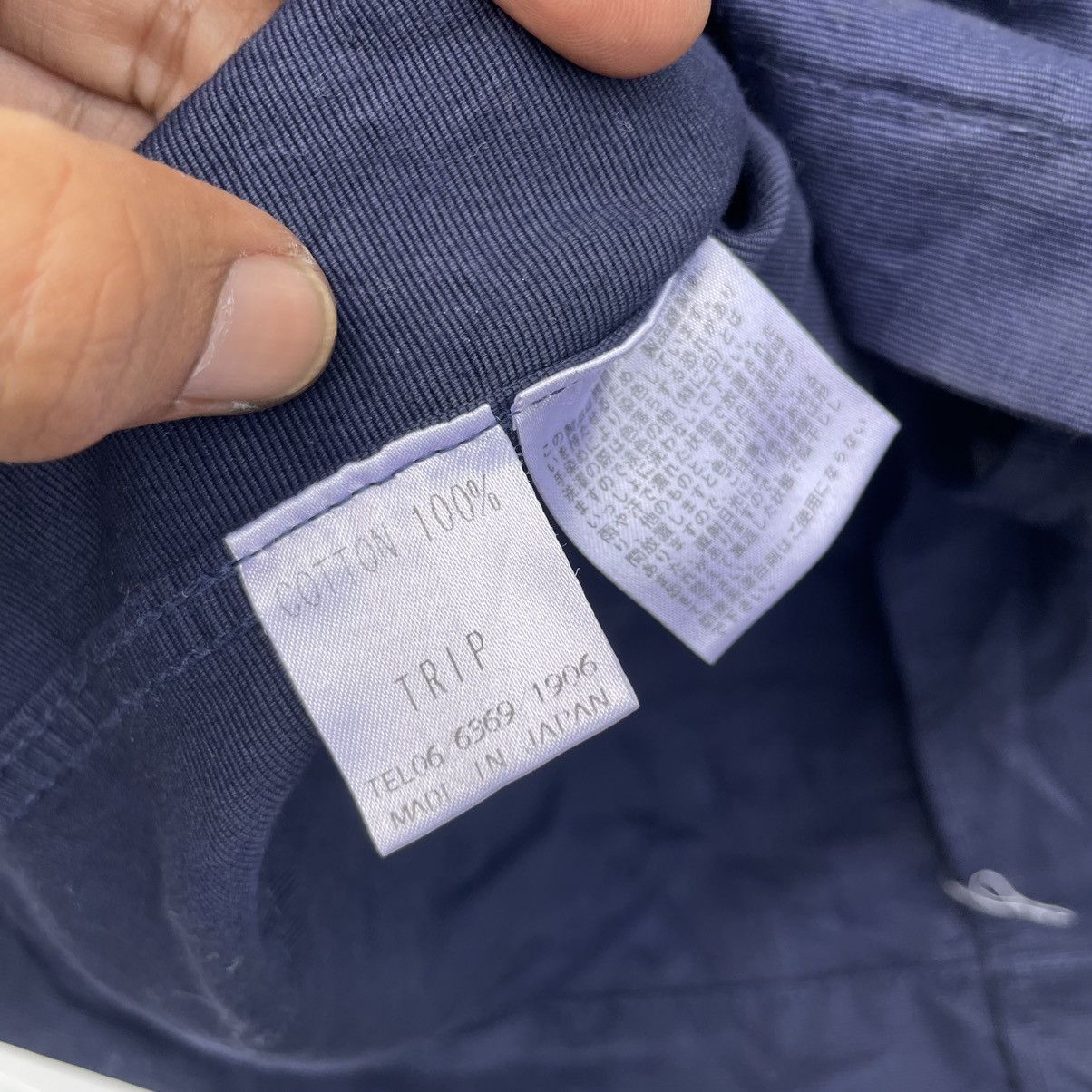 Indigo 💥Japanese Brand Trip Parka Hooded Jacket Size US M / EU 48-50 / 2 - 7 Thumbnail