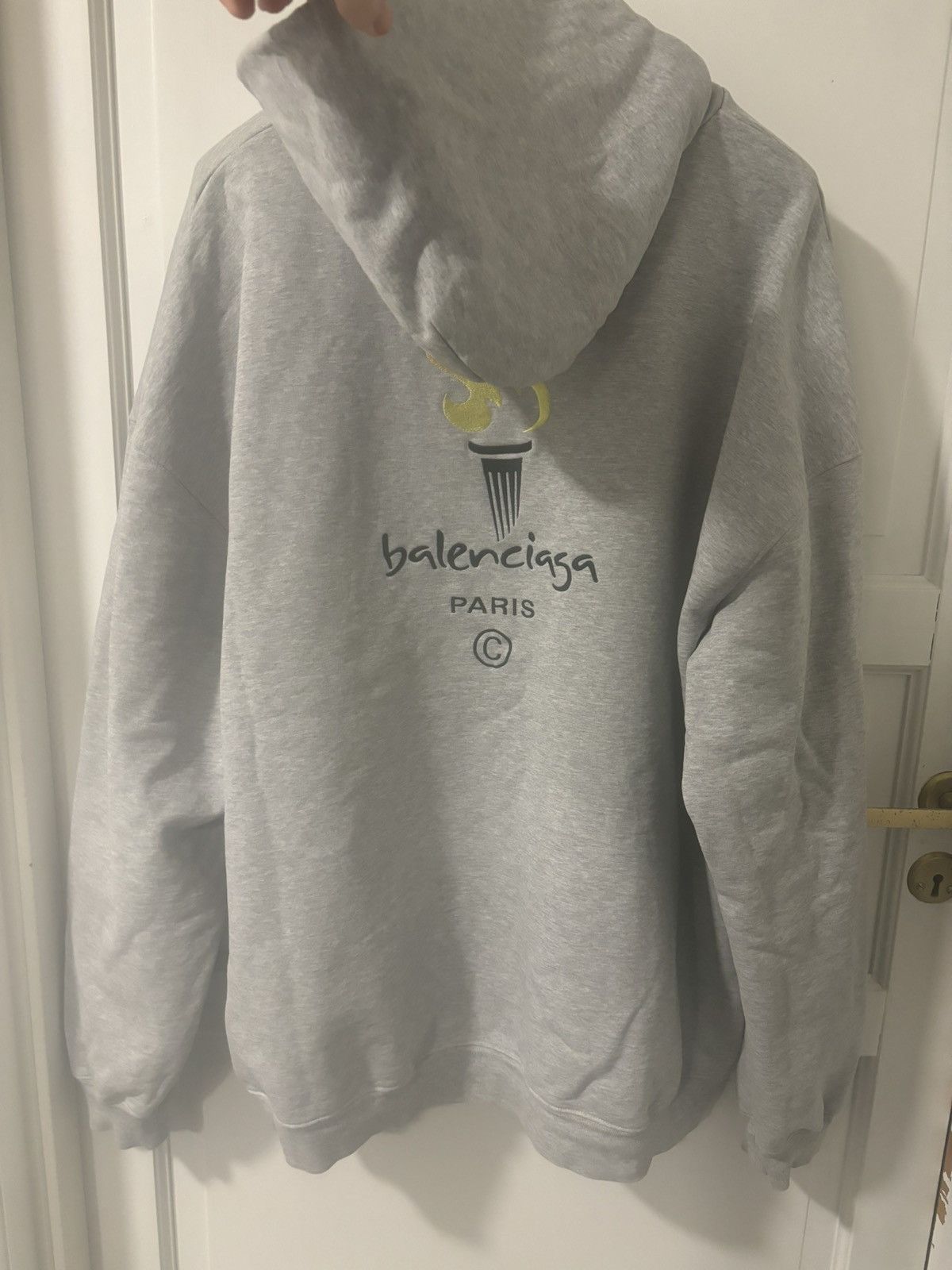 Balenciaga balenciaga olympic hoodie grey🌟 Size US L / EU 52-54 / 3 - 9 Thumbnail