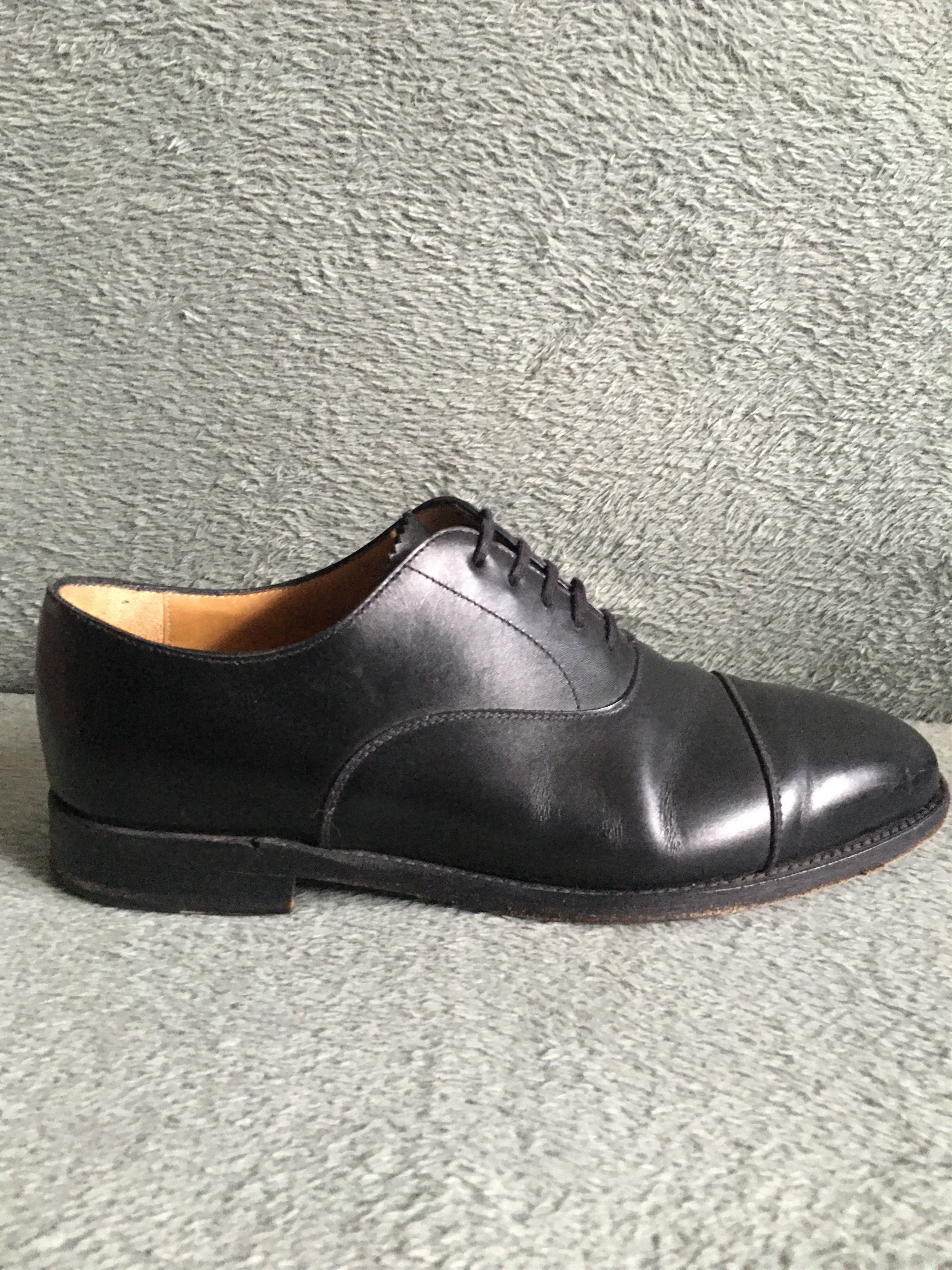 MORJAS MORJAS Oxford Black Leather Shoes Size UK 7 US 8 Size US 8 / EU 41 - 9 Thumbnail