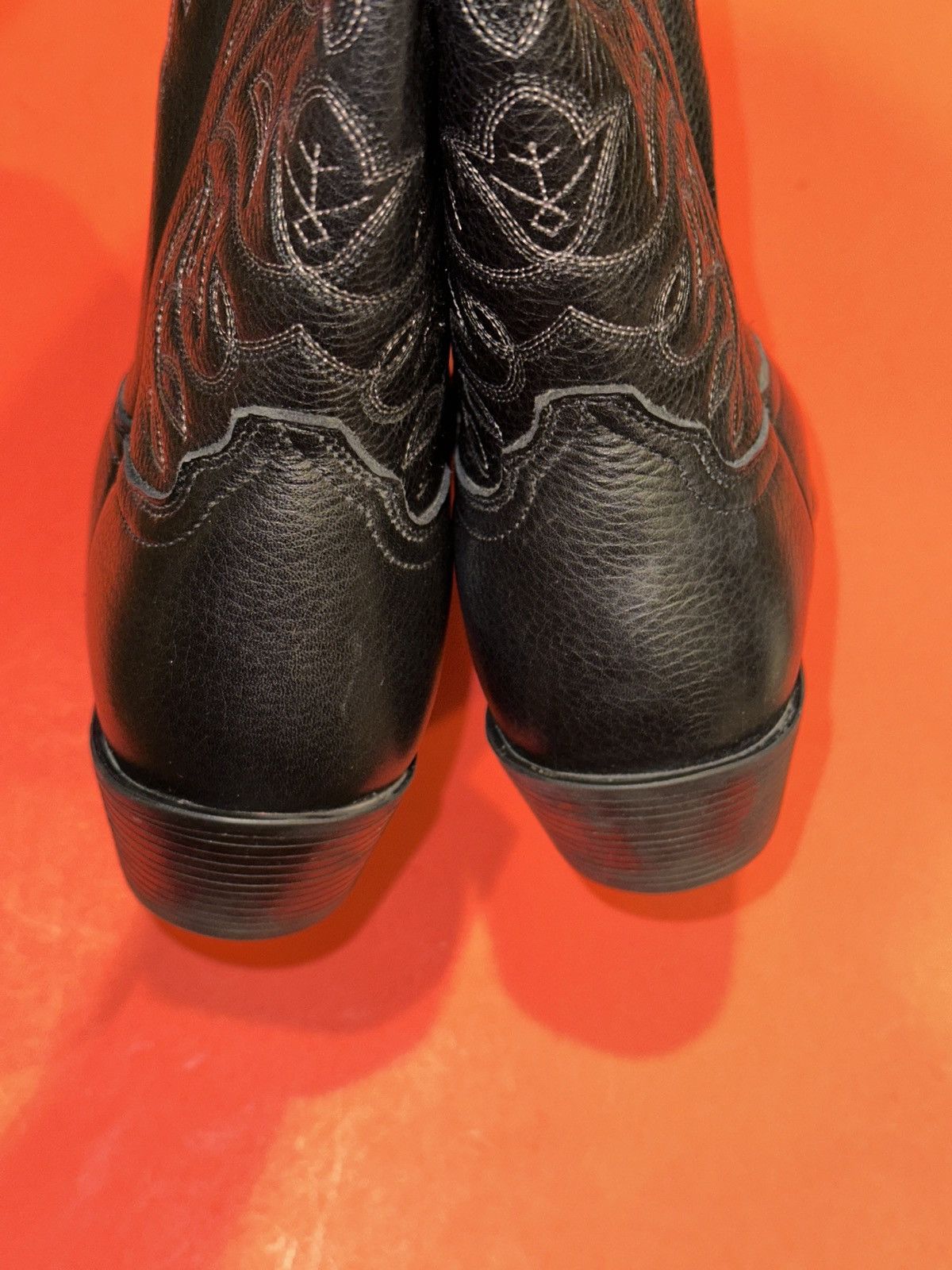 Ariat Ariat Heritage Western Deertan Blk Leather Cowboy Boots 10C Size US 10 / IT 40 - 6 Thumbnail