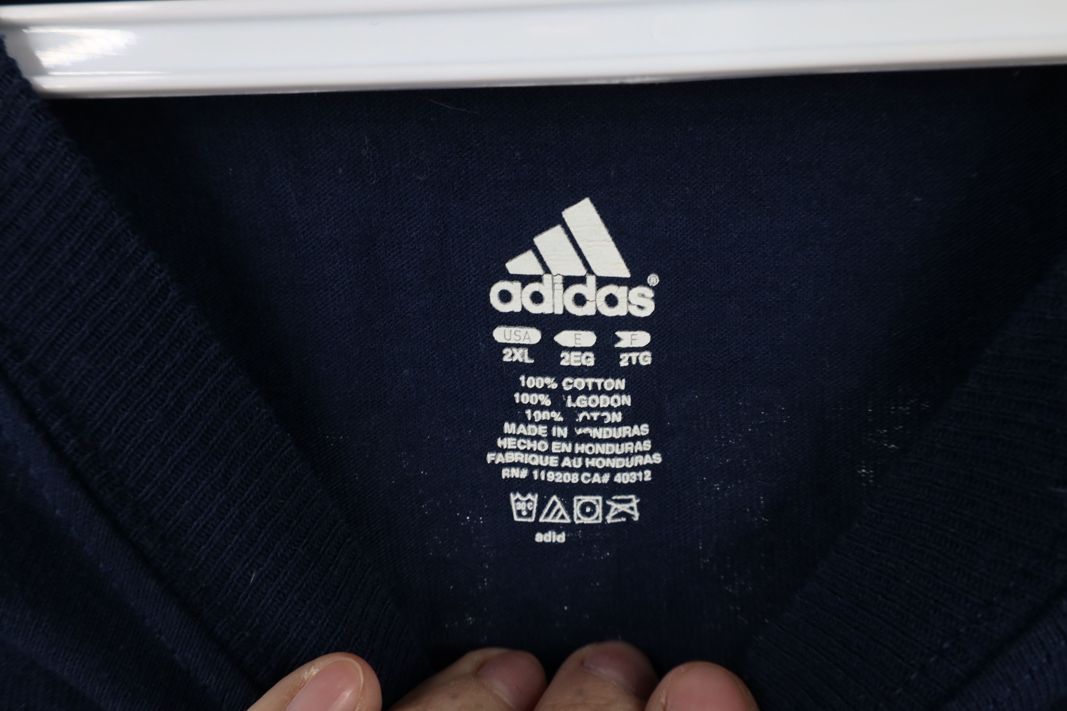 Adidas × Vintage Vintage Adidas University of Michigan Football T-Shirt #5 Size US XXL / EU 58 / 5 - 10 Thumbnail