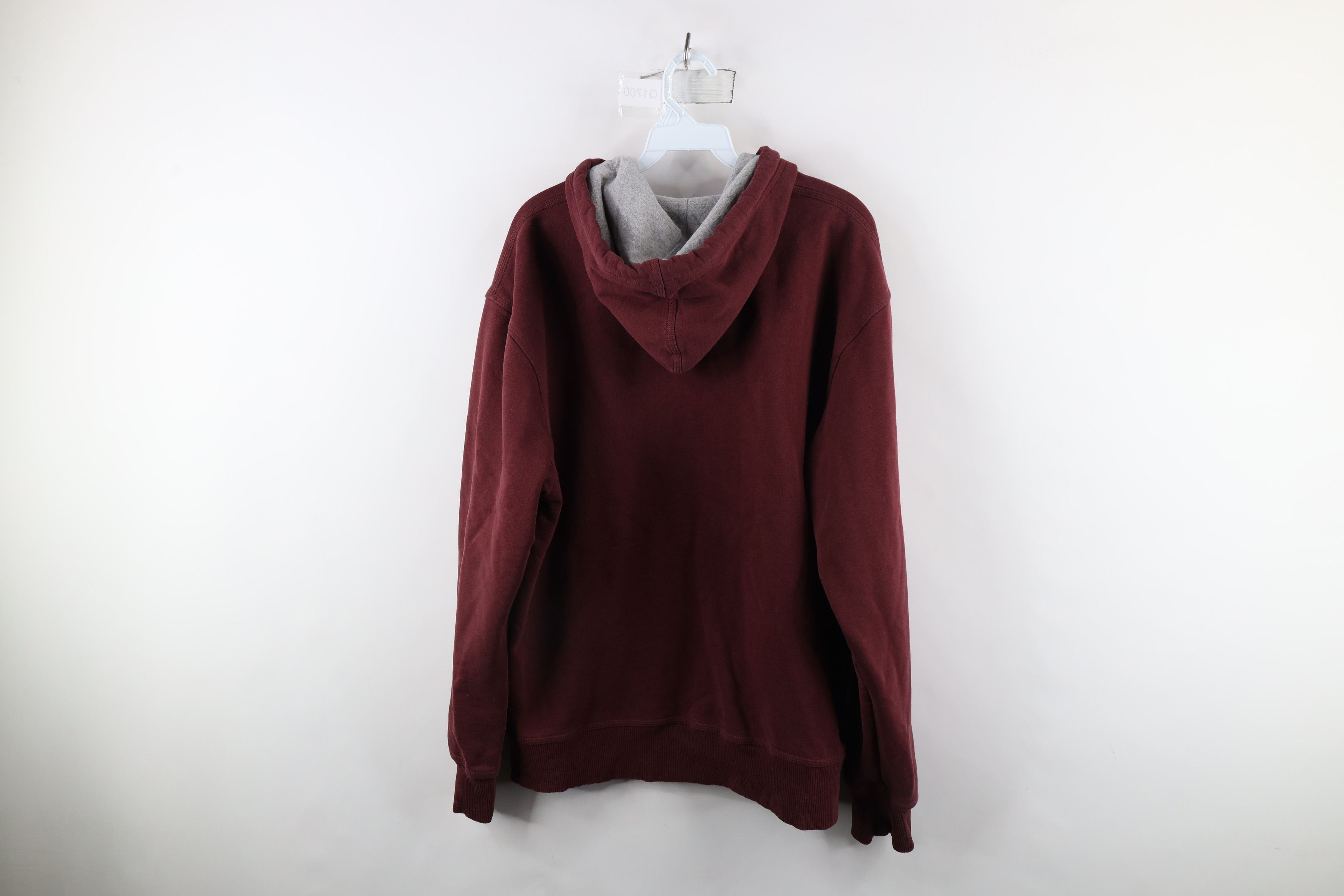 Champion × Vintage Vintage Champion Faded Monochrome Hoodie Sweatshirt Maroon Size US L / EU 52-54 / 3 - 9 Thumbnail