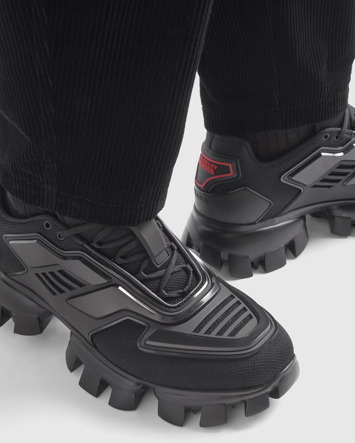 Prada o1la1rc1a0724 Fabric Sneaker in Black Size US 6.5 / IT 36.5 - 7 Thumbnail