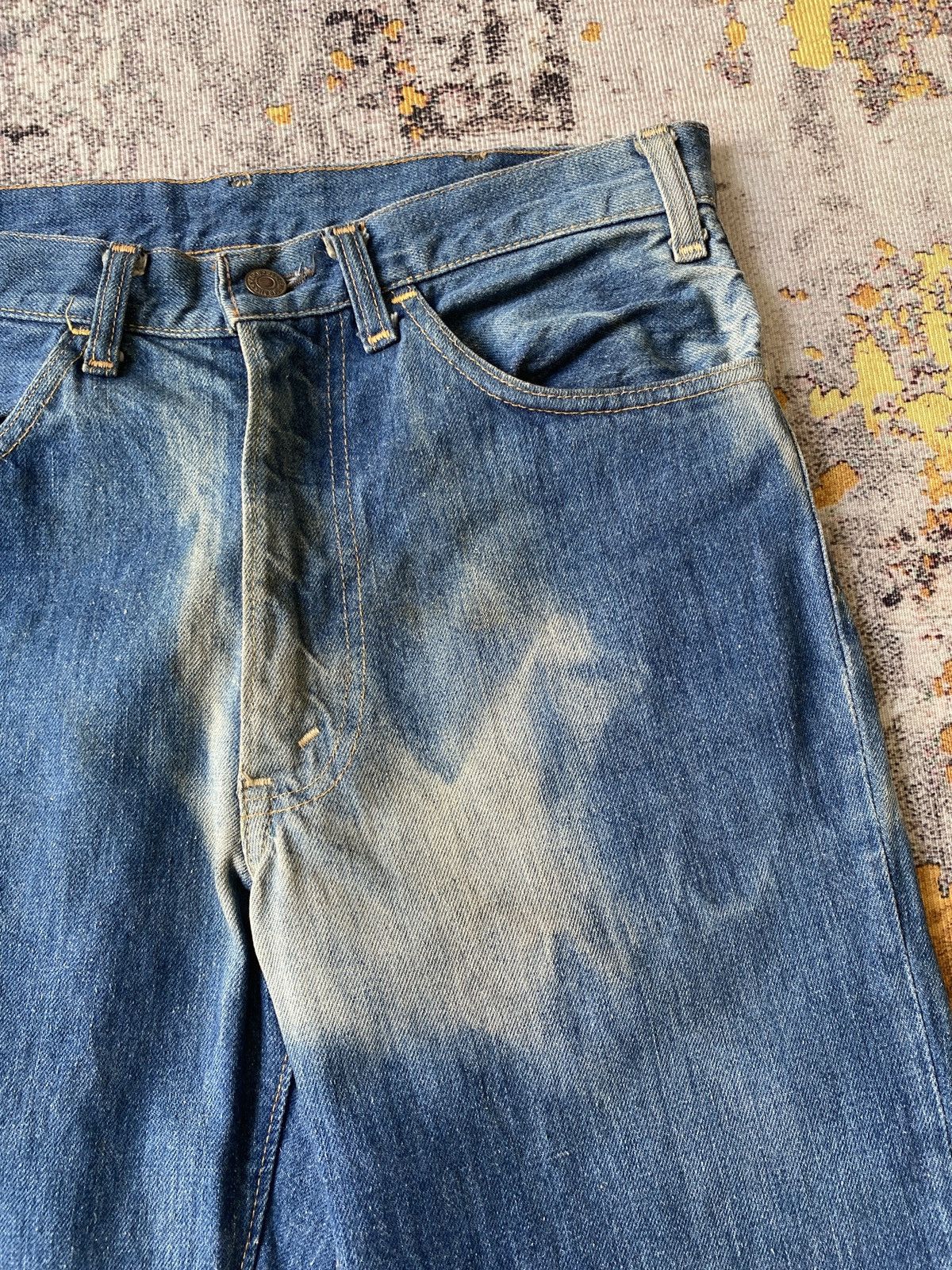 Vintage RARE !!! Vintage 70s Levi’s 646 Orange Tab Flare Denim Size US 30 / EU 46 - 7 Thumbnail