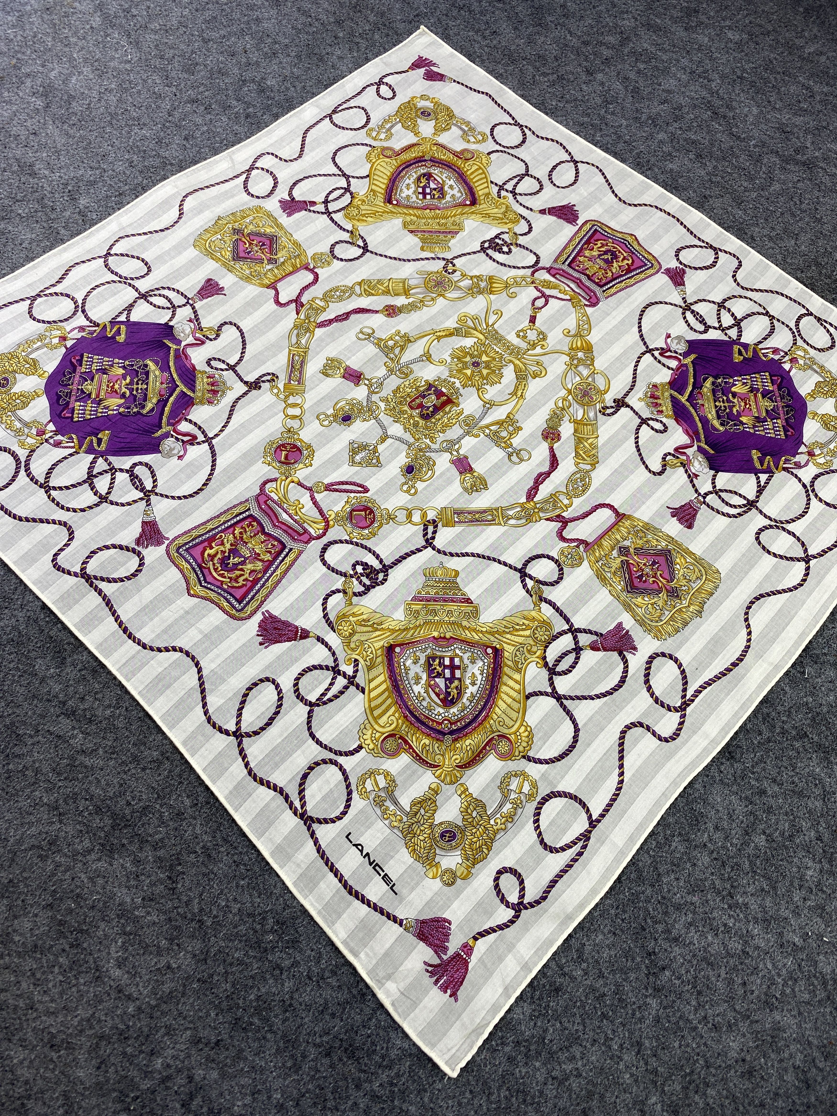 Lancel Lancel Handkerchief / Bandana / Neckerchief-B322 Size ONE SIZE - 4 Thumbnail