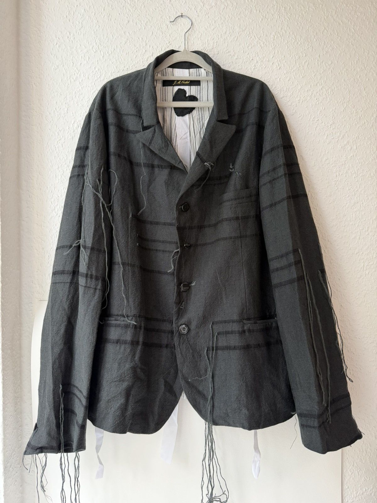 Archivio J.M. Ribot Archivio J.M. Ribot ragged patchwork jacket 