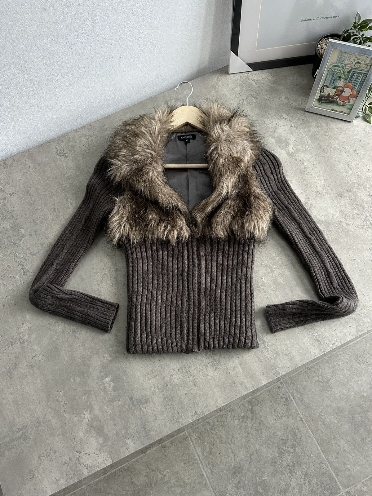 Vintage Beautiful Far Faux Zip Sweater Y2K Avant Garde Size XS / US 0-2 / IT 36-38 - 7 Thumbnail