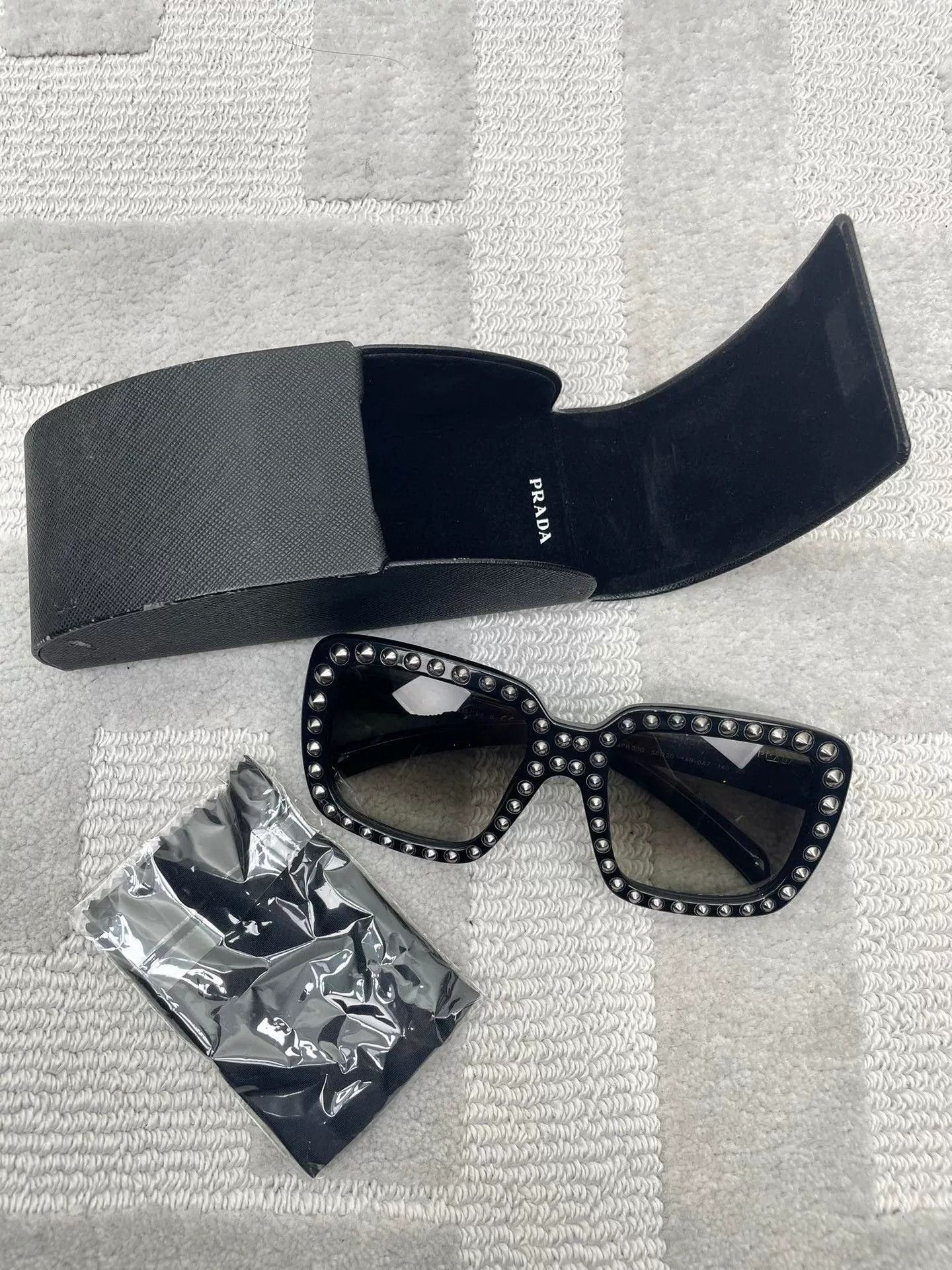 Prada PRADA Studded Sunglasses Size ONE SIZE - 1 Thumbnail