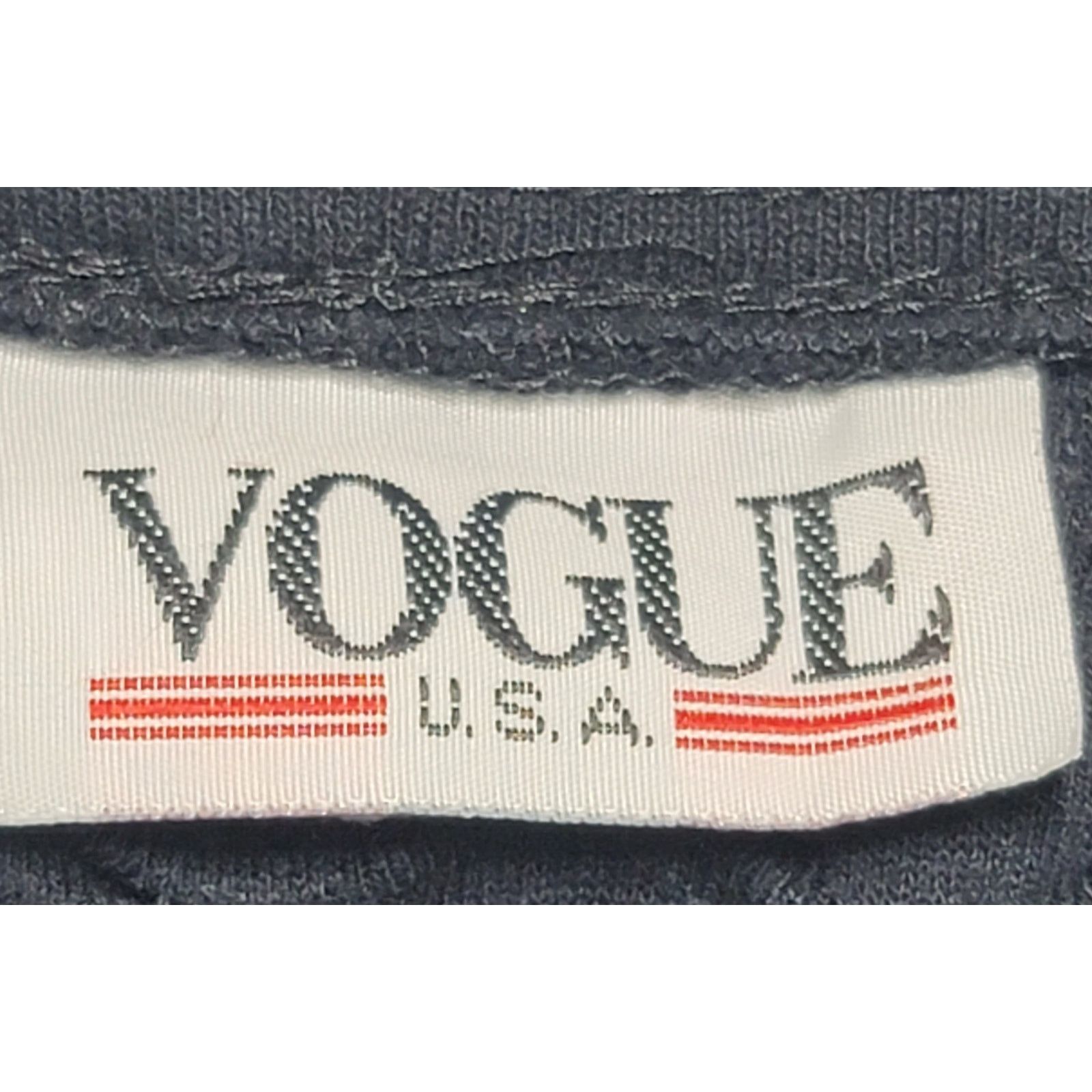 Vogue Vogue USA Black Puckered Material Round Neck Top 26W Size 3XL / US 20-22 - 3 Thumbnail