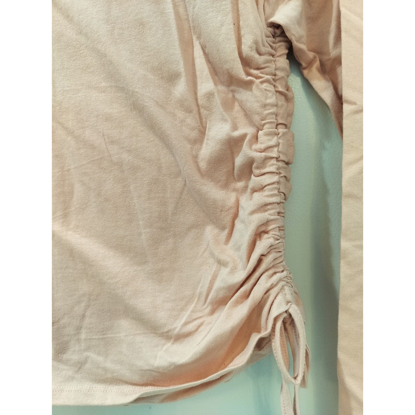 Other Derek Heart Blush Pink Ruched Long Sleeve Top Junior's L Size L / US 10 / IT 46 - 4 Thumbnail