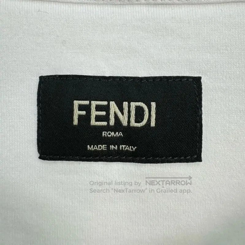 Fendi Fendi Summer White Cotton Logo T-Shirt . Size S / US 4 / IT 40 - 5 Thumbnail