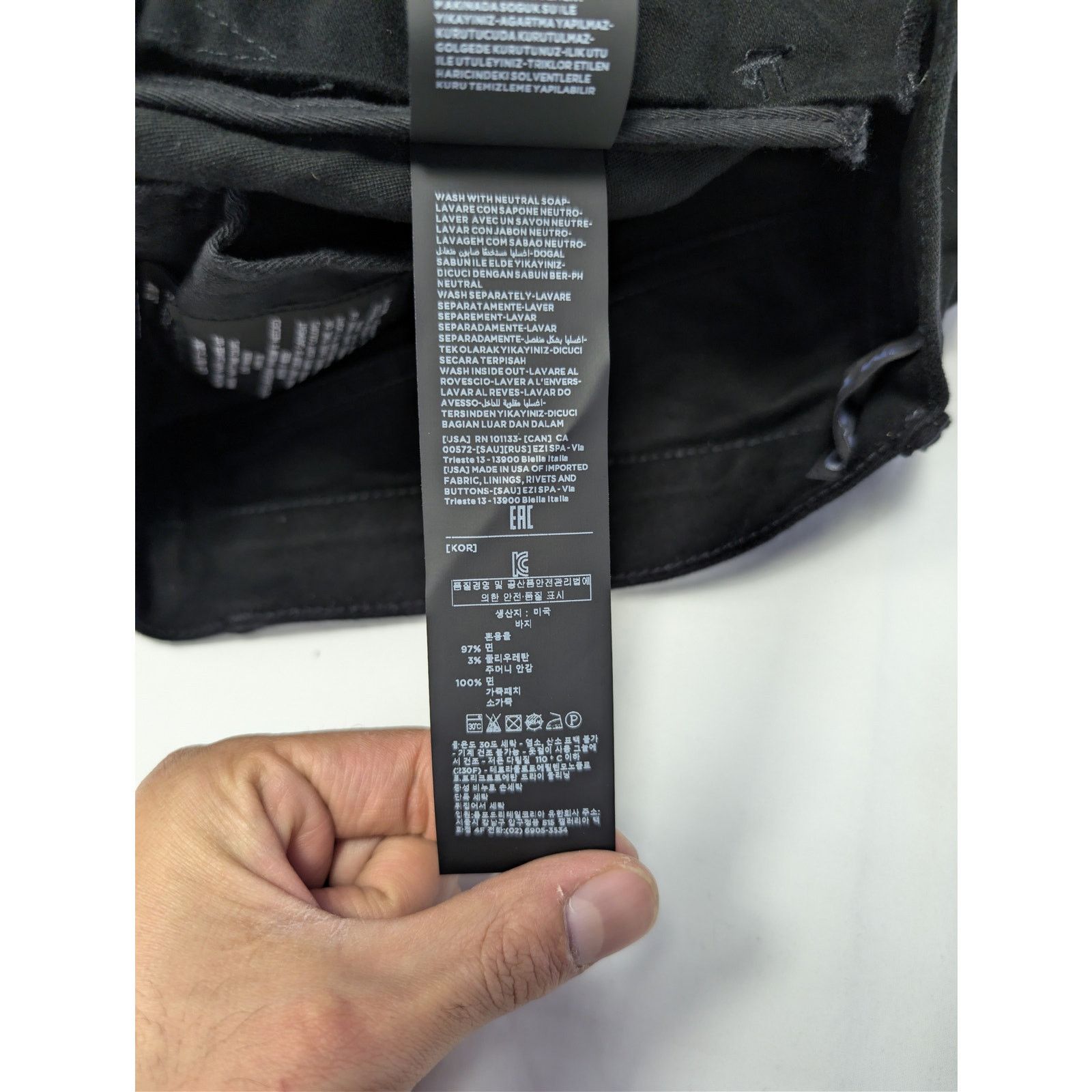 Tom Ford o1rshd1 Slim Fit Denim Jeans in Black Size US 32 / EU 48 - 21 Thumbnail