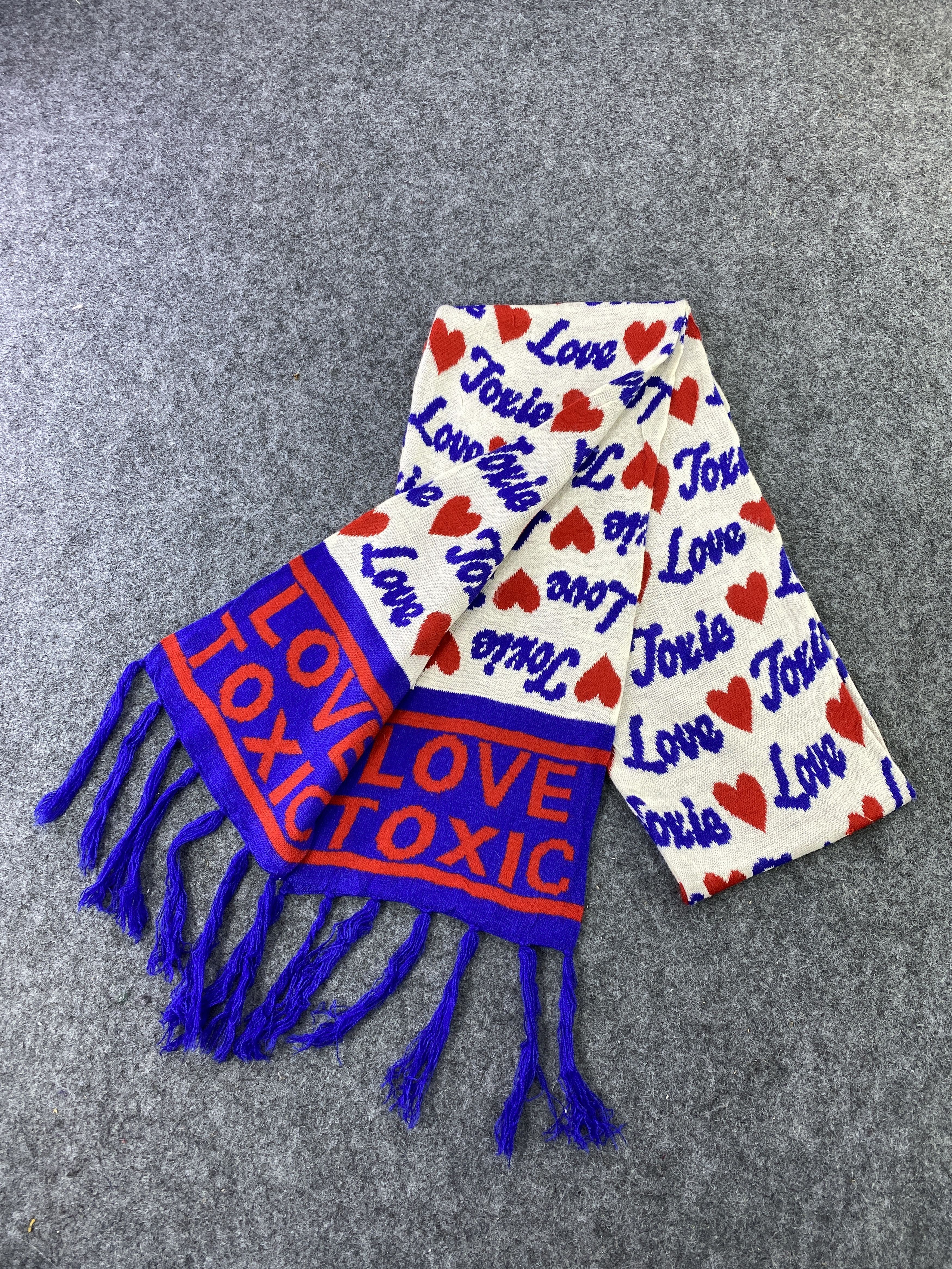 Designer LOVE TOXIC Scarf / Muffler / Neckwear -T437 Size ONE SIZE - 4 Thumbnail