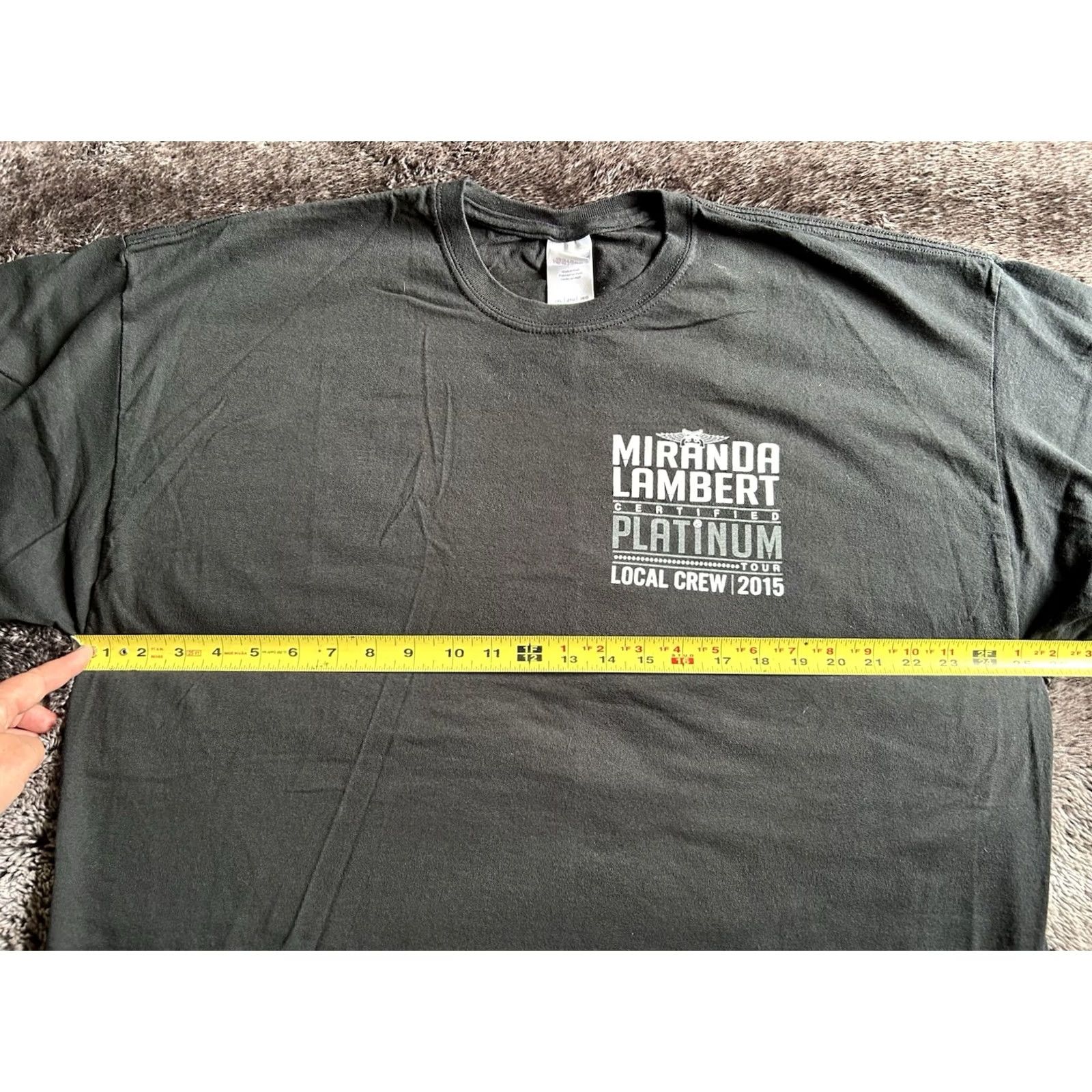 Vintage VINTAGE? NWOT Miranda Lambert Certified Platinum Tour Local Crew 2015 Men’s Size XXL T-Shirt Black Short Sleeve Music Band Mens Size US XXL / EU 58 / 5 - 6 Thumbnail