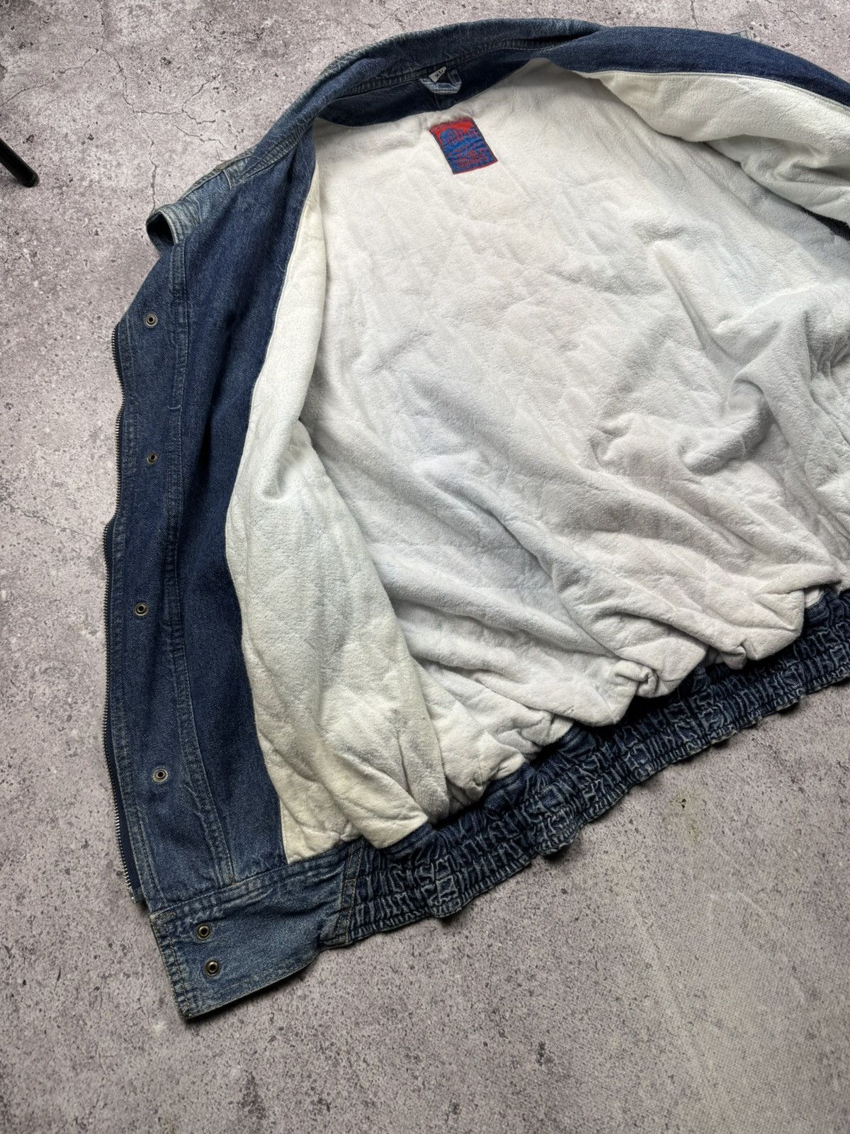 Japanese Brand Vintage Denim Japanesse Bomber Jacket/Vest Pilot Baby Y2K Size US XL / EU 56 / 4 - 10 Thumbnail
