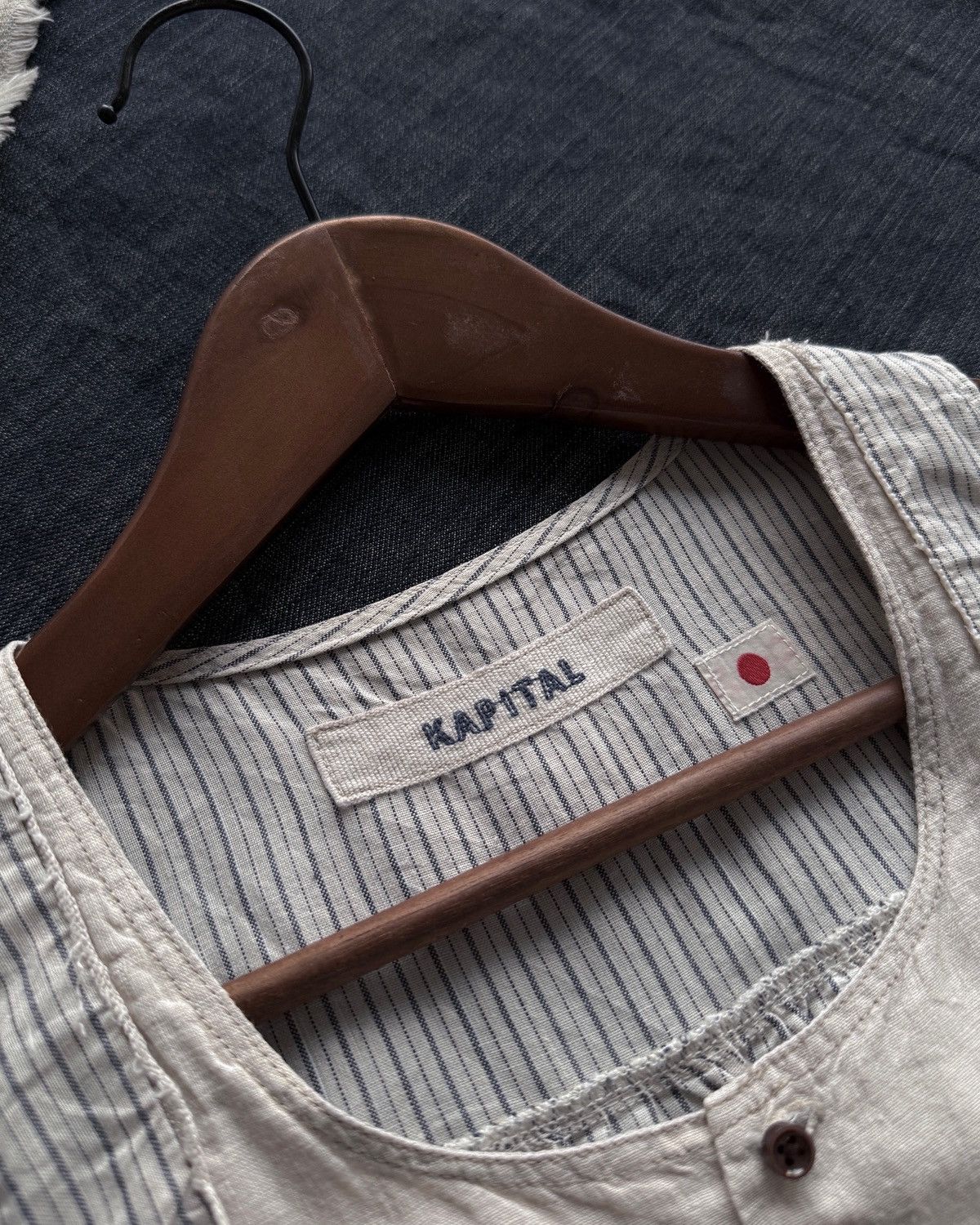 Kapital VINTAGE KAPITAL SLEEVELESS SHIRT🇯🇵 Size XS / US 0-2 / IT 36-38 - 3 Thumbnail