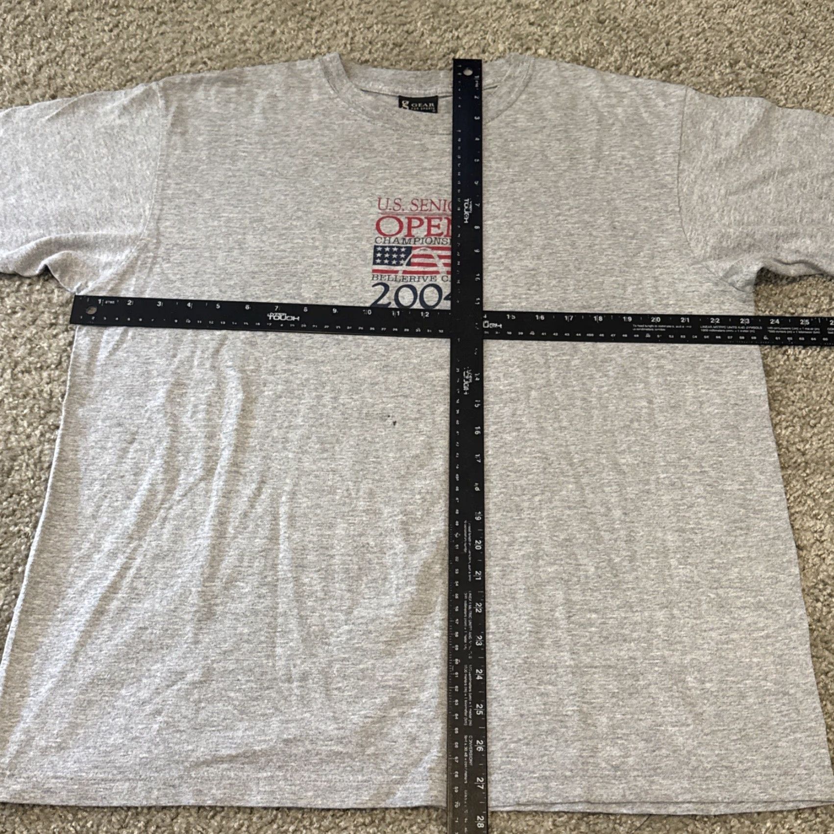 Vintage VINTAGE 2004 U.S. OPEN Senior Golf Championships Grey T-Shirt Large Size US L / EU 52-54 / 3 - 3 Thumbnail