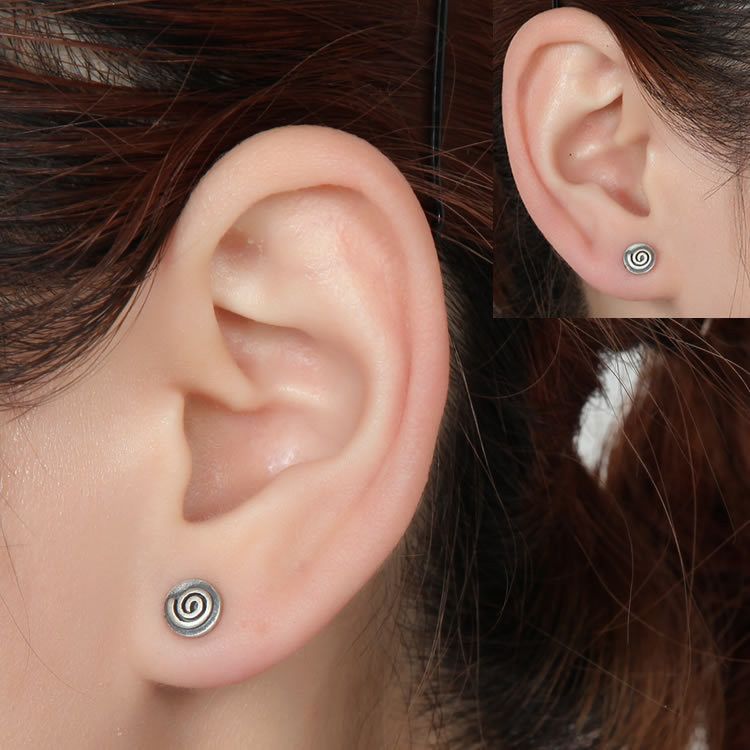 Jewelry Hip-hop Earrings One Pairs Chrome Jewelry Size ONE SIZE - 6 Thumbnail