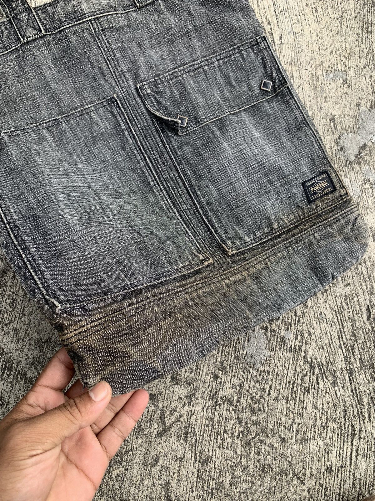 Porter Porter denim tote bag Size ONE SIZE - 3 Thumbnail