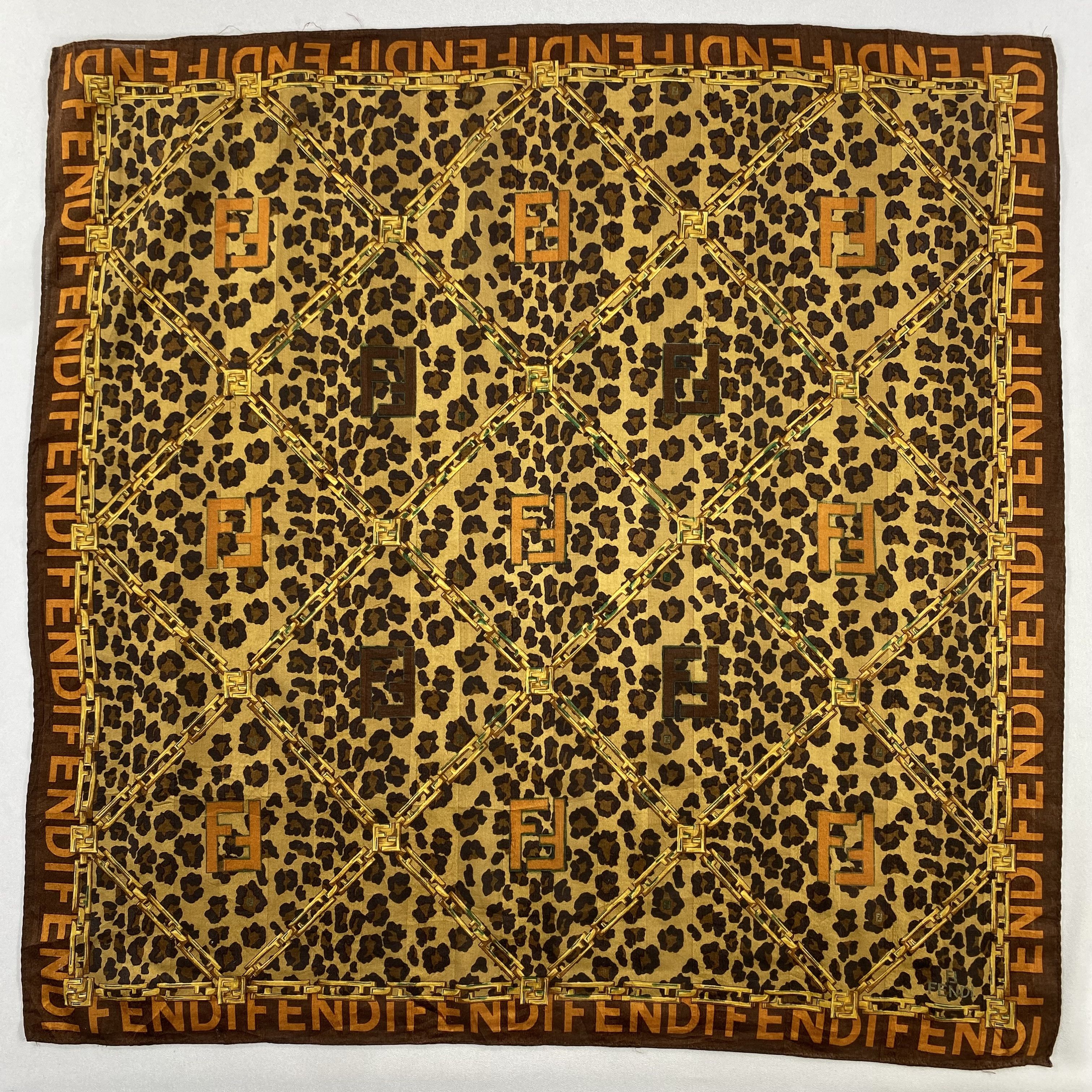 Vintage Fendi Handkerchief / Neckerchief / Bandana-P1711 Size ONE SIZE - 1 Thumbnail
