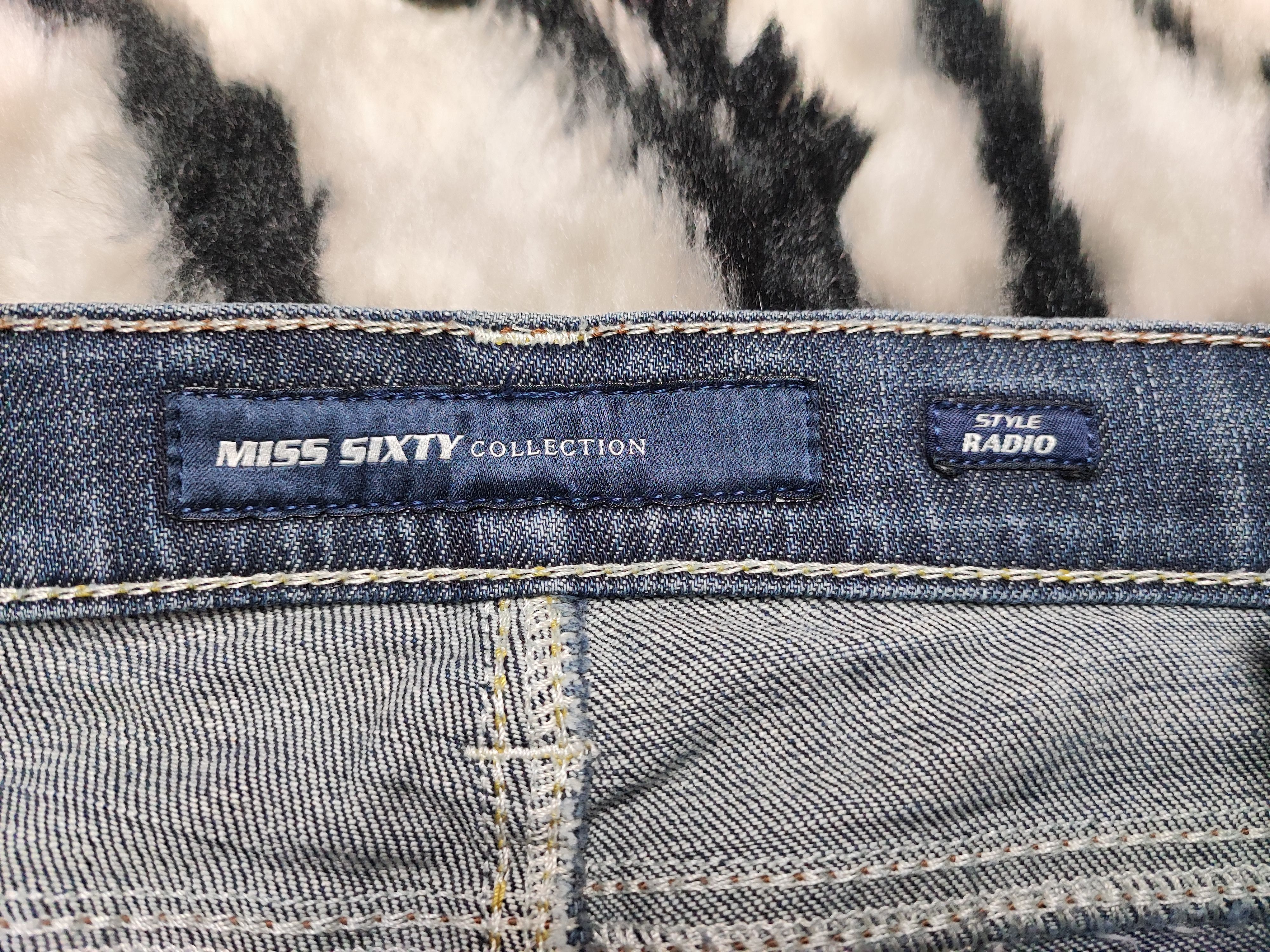 Miss Sixty Vintage 00's Y2K Miss Sixty Jeans Big Ty Distressed Low Rise Size 30" / US 8 / IT 44 - 7 Thumbnail