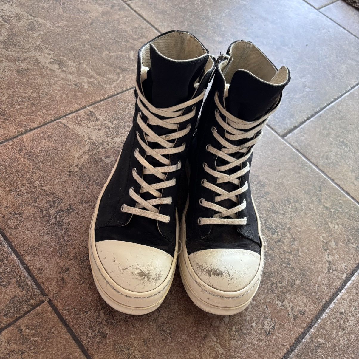 Rick Owens Drkshdw Rick owens DRKSHDW high top Ramones Size US 9 / EU 42 - 3 Thumbnail