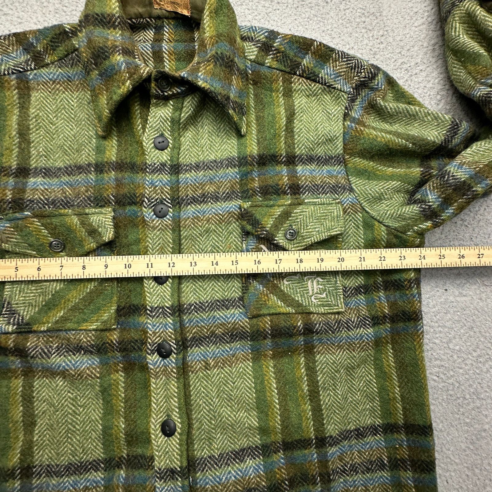 McGregor Vintage 50s 60s McGregor Wool Plaid Flannel Button Shirt L Size US L / EU 52-54 / 3 - 4 Thumbnail