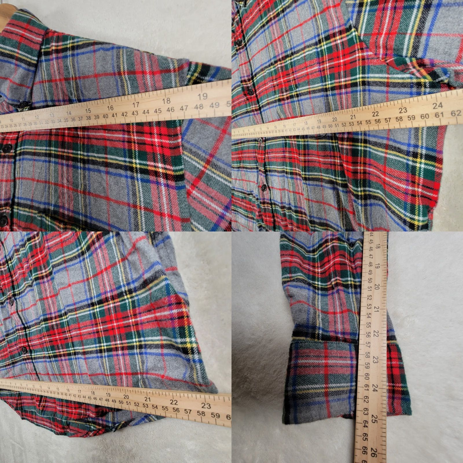 Vintage VINTAGE LL Bean Flannel Shirt Mens Large Gray Plaid Button-Up Outdoors Size US M / EU 48-50 / 2 - 8 Thumbnail
