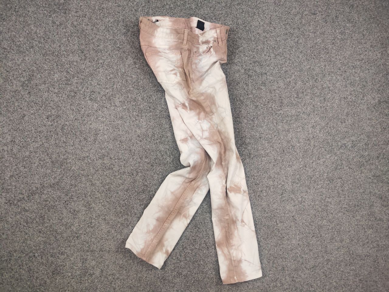 Isabel Marant Isabel Marant Stretch Jeans Pale Pink Cotton Denim Tie Dye Size 42" / US 20 - 9 Thumbnail