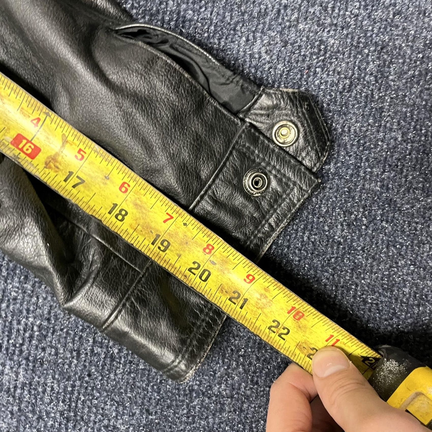 Vintage VINTAGE ClipperMist Leather Jacket Mens Large Black Bomber Zip Pockets Elastic Hem Size US L / EU 52-54 / 3 - 6 Thumbnail