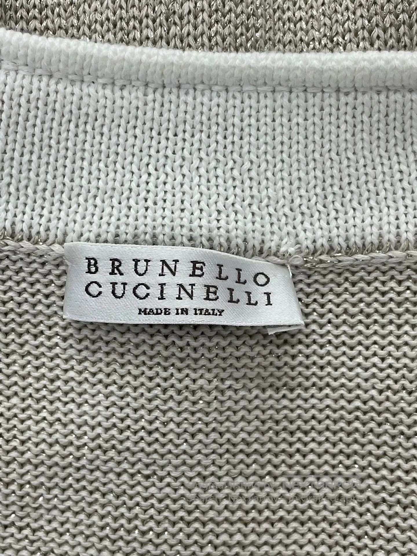 Brunello Cucinelli Brunello Cucinelli Beige Knit Top. Size US XS / EU 42 / 0 - 4 Thumbnail