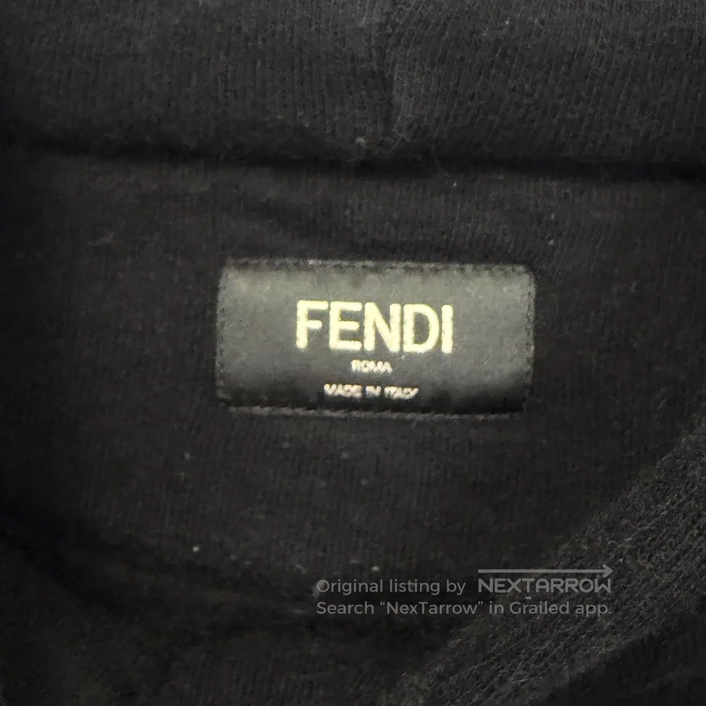 Fendi FENDI Cashmere Blend Monogram Logo Hoodie| Size US M / EU 48-50 / 2 - 2 Thumbnail