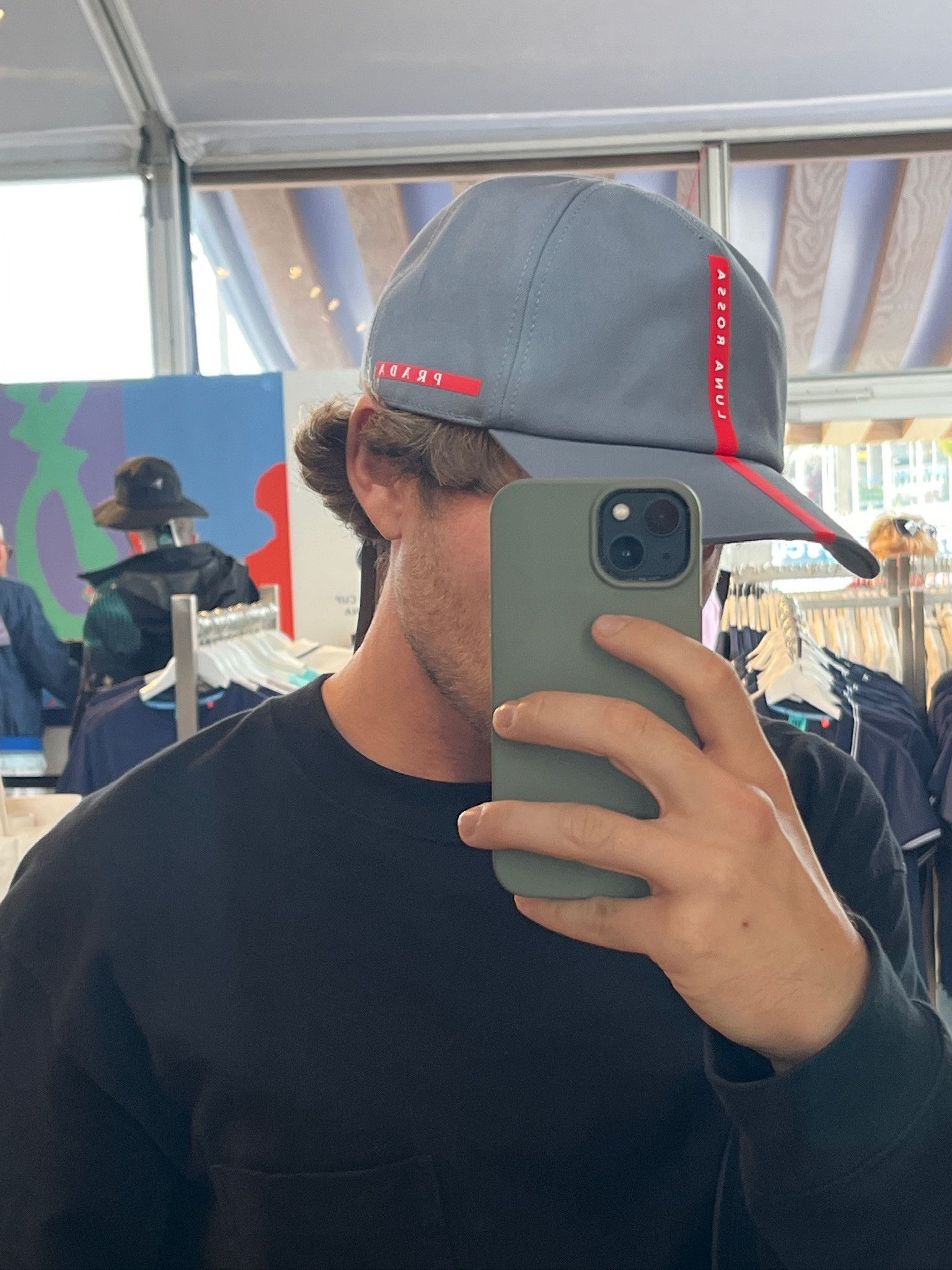 Prada PRADA Cap Hat Luna Rossa Red Tab Americas Cup Yachting | Grailed