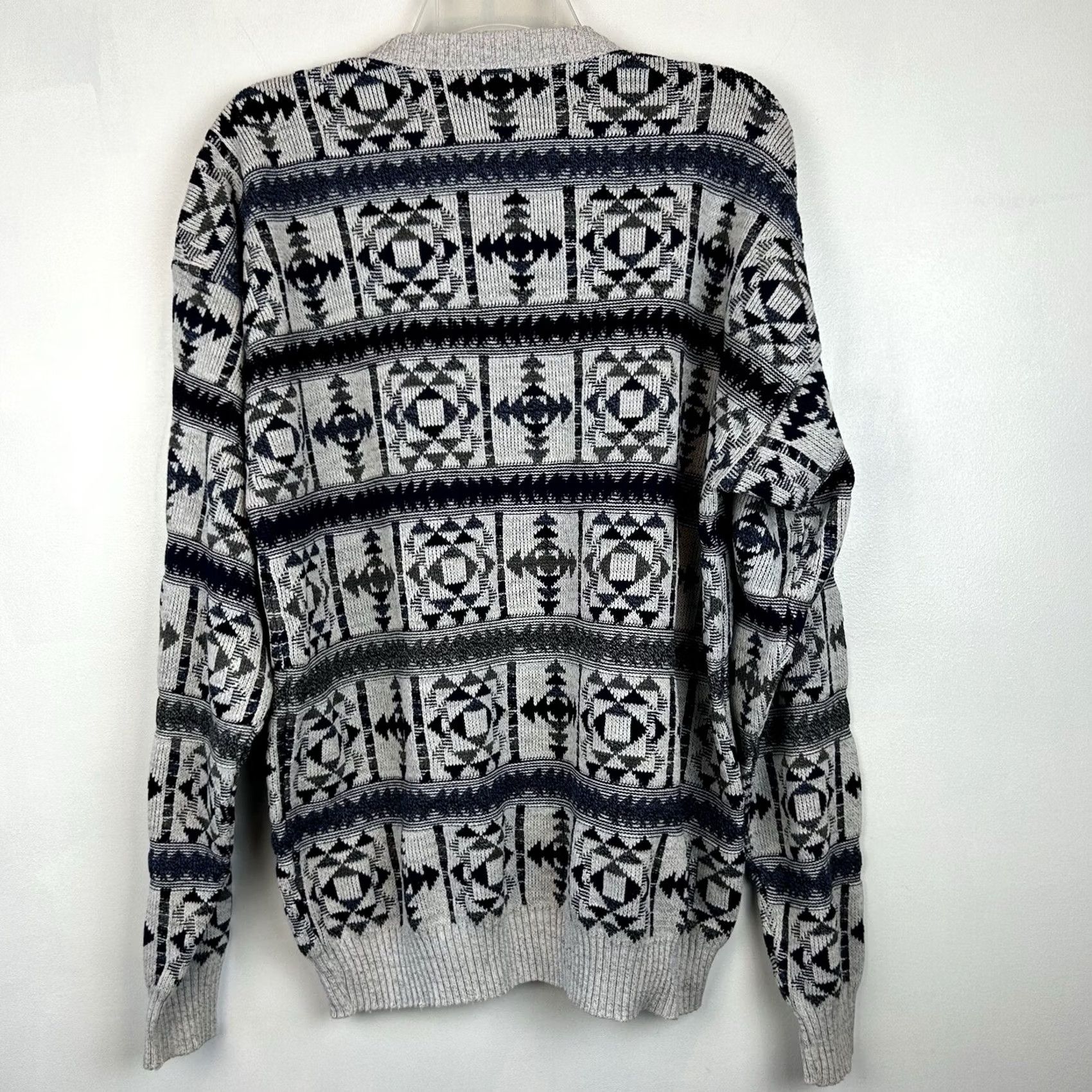 Vintage VINTAGE Southwestern Pullover Sweater 90s Mens Latge Tall Acrylic Cotton Size US L / EU 52-54 / 3 - 2 Thumbnail