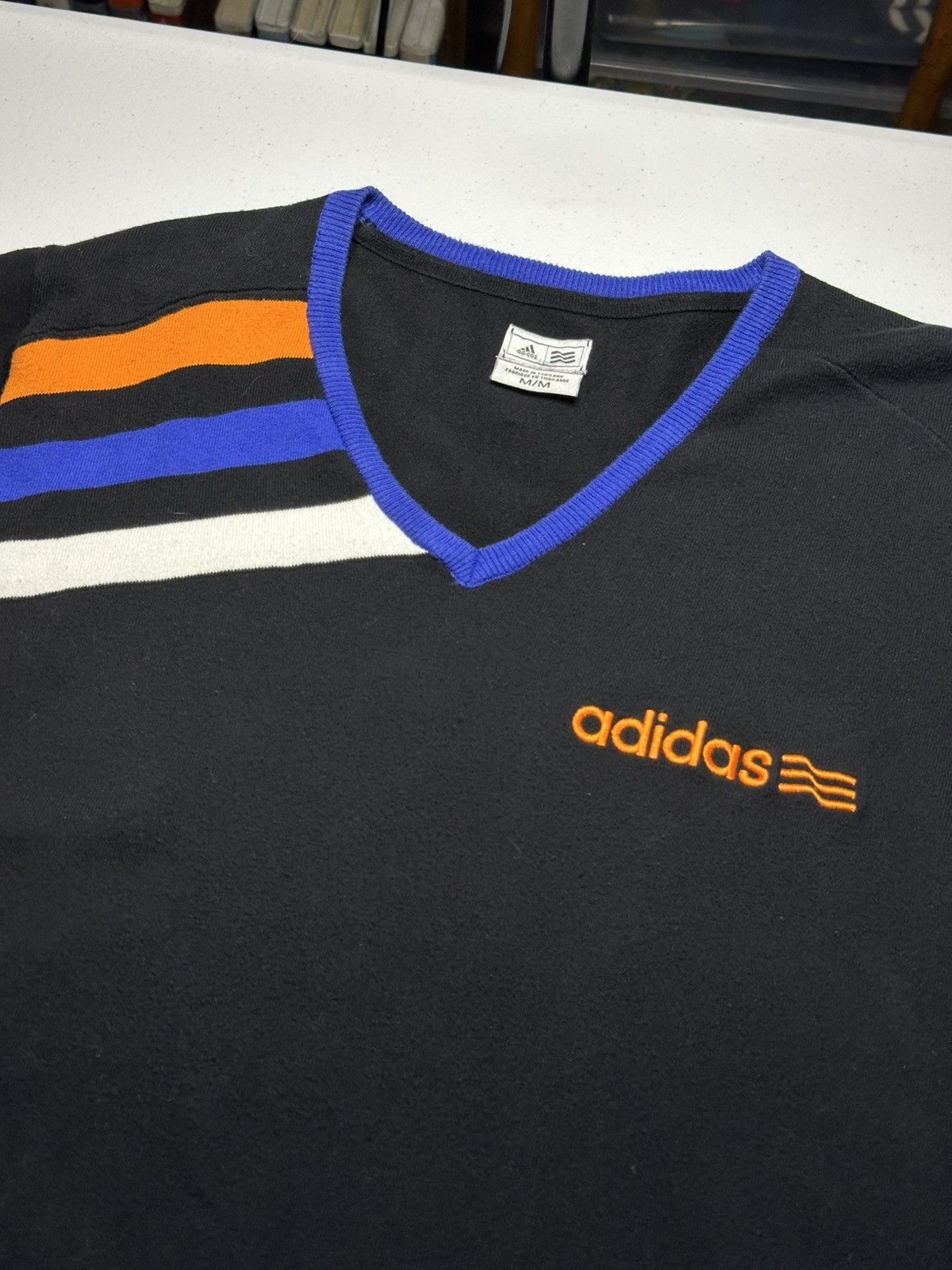 Adidas Adidas V Neck Sweatshirt Size US L / EU 52-54 / 3 - 2 Thumbnail