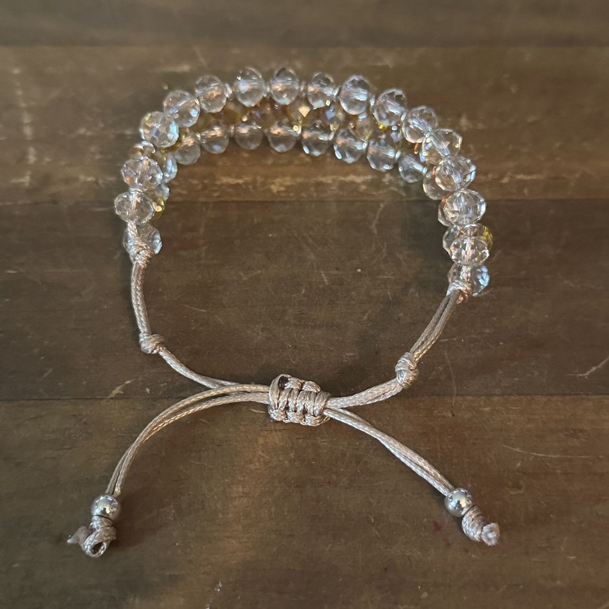 Other Avon multi strand clear topaz glass bead adjustable bracelet Size ONE SIZE - 5 Thumbnail