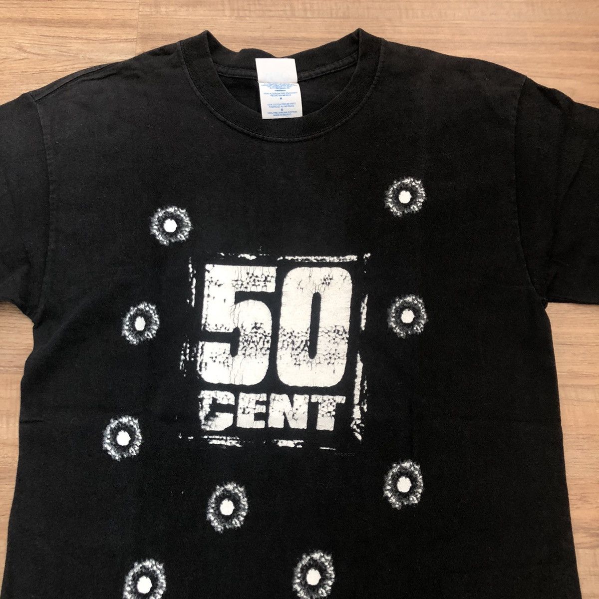 Band Tees × Rap Tees × Vintage Vintage 50 Cent 9 Bullet Holes T Shirt Gangsta Rap Hip Hop Size US M / EU 48-50 / 2 - 2 Thumbnail