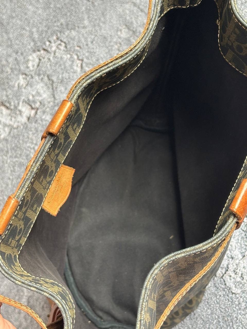 Dior CHRISTIAN DIOR Brown bucket trotter bag vintage Size ONE SIZE - 9 Thumbnail