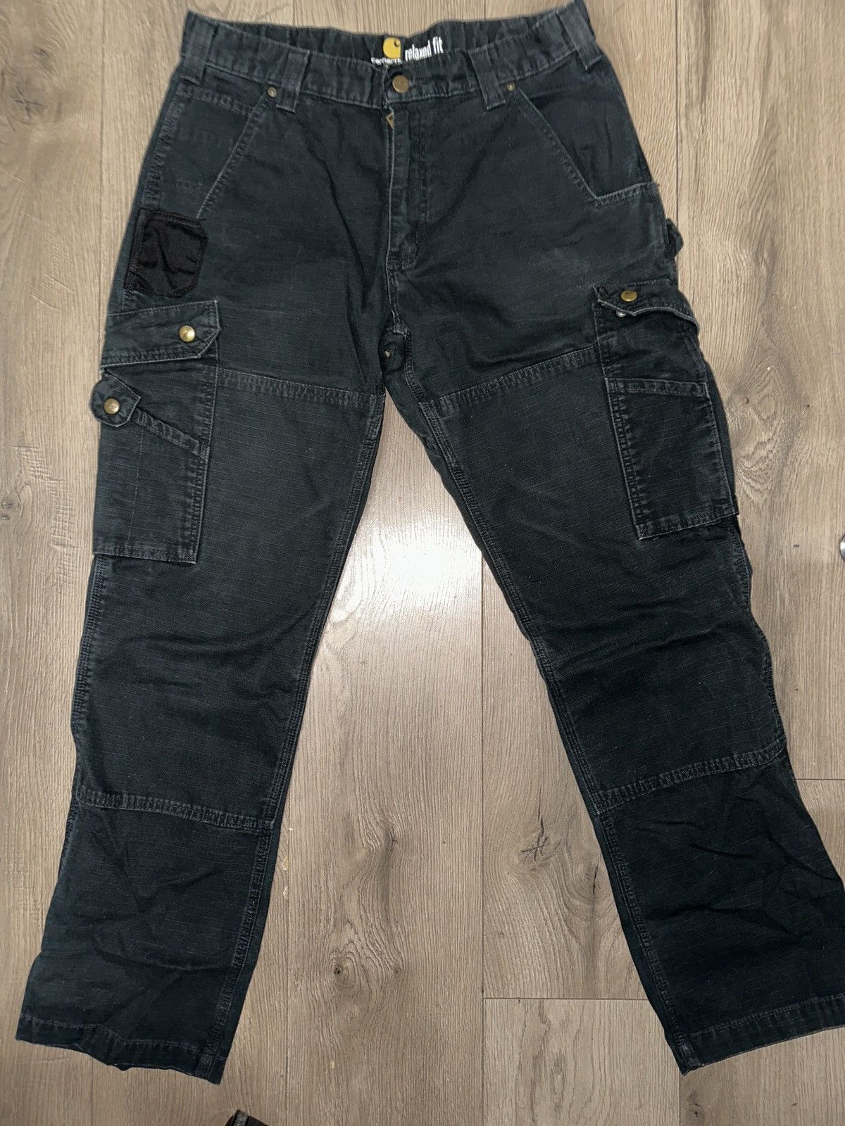 Carhartt × Vintage Carhartt Black Cargo Pants Size US 33 - 5 Thumbnail