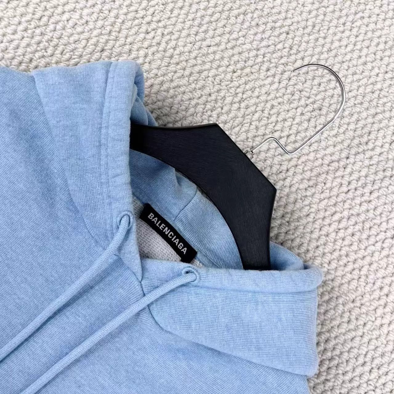 Balenciaga Balenciaga Mist Blue Double B Logo Oversize S Hoodie 99 New Size US S / EU 44-46 / 1 - 3 Thumbnail
