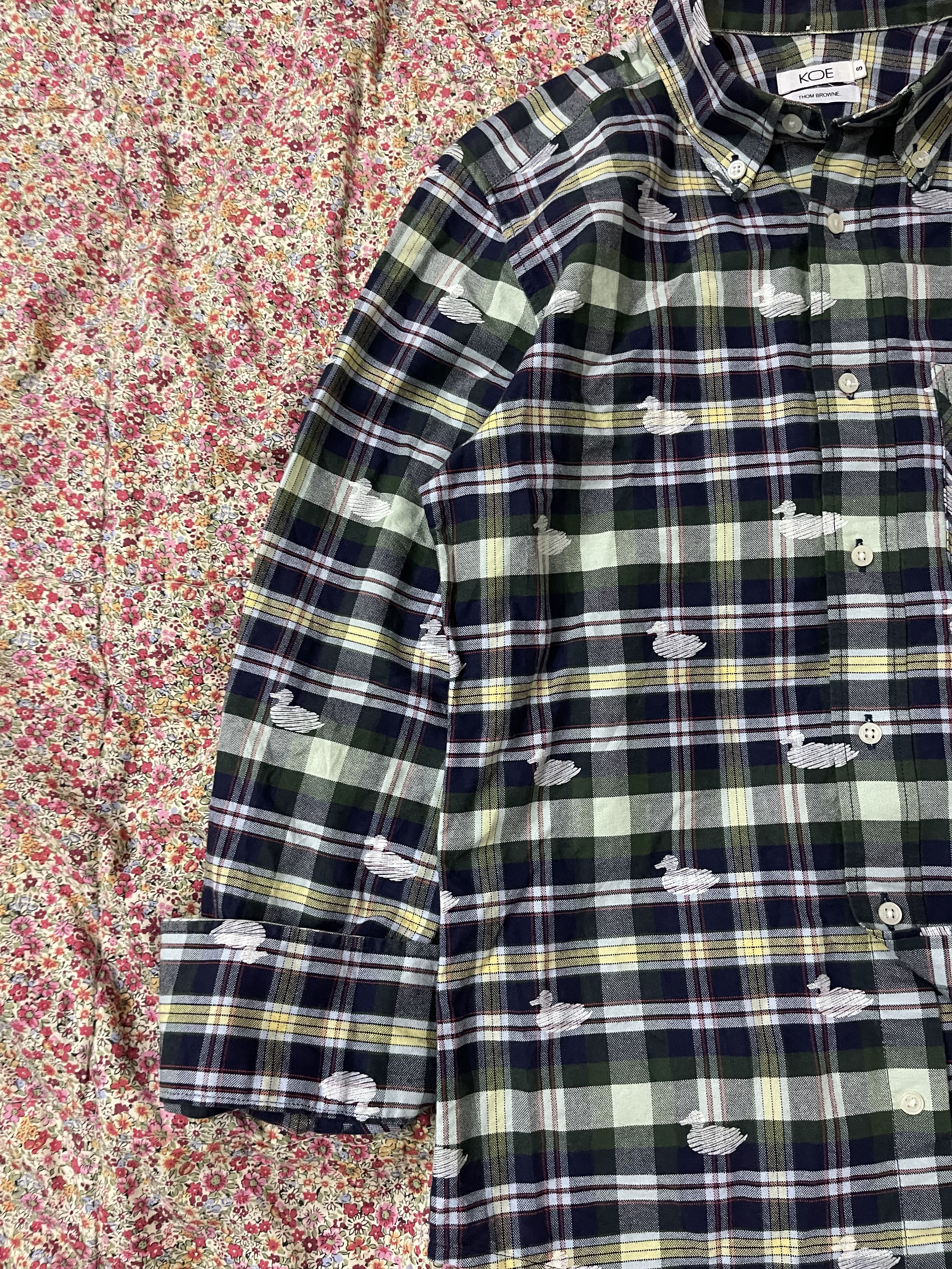 Thom Browne Koe x Thom Browne LongSleeve Checked Duck Shirt Size US S / EU 44-46 / 1 - 3 Thumbnail